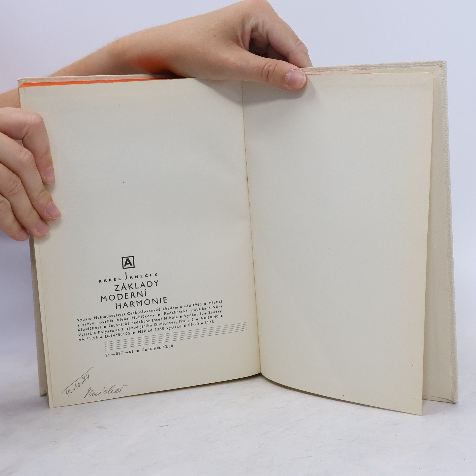 Janeček Karel Základy moderní harmonie
