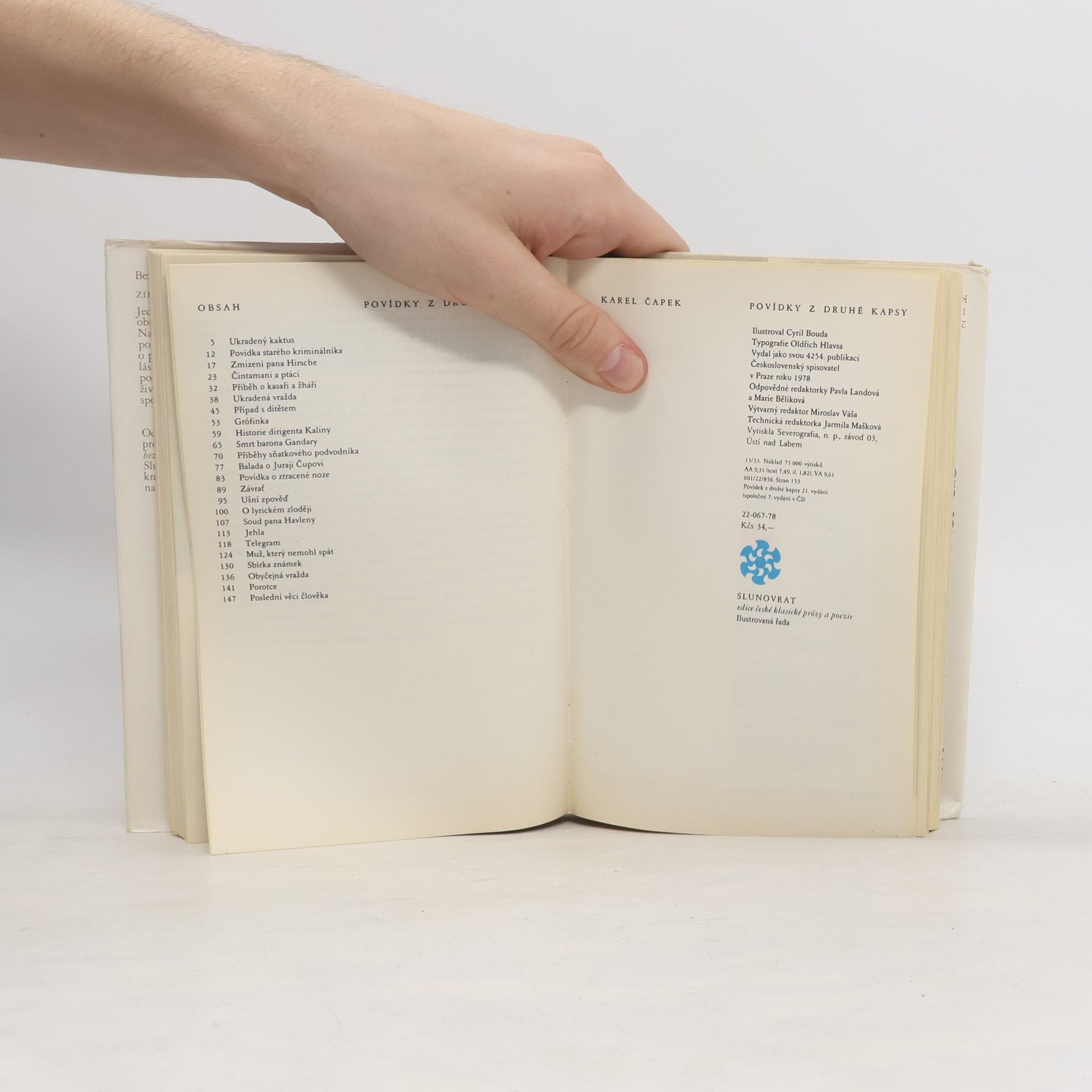 Karel Čapek Povídky z druhé kapsy