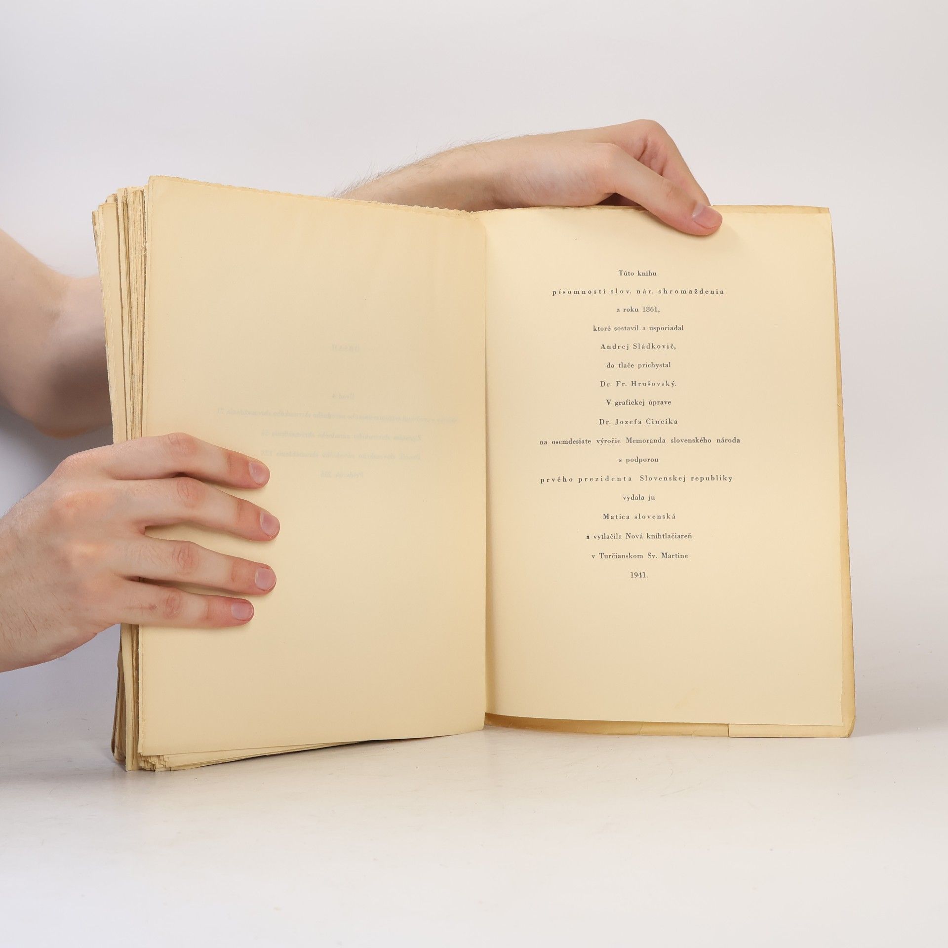 Various authors Slovenské národné shromaždenie v Turčianskom sv. Martine 1861