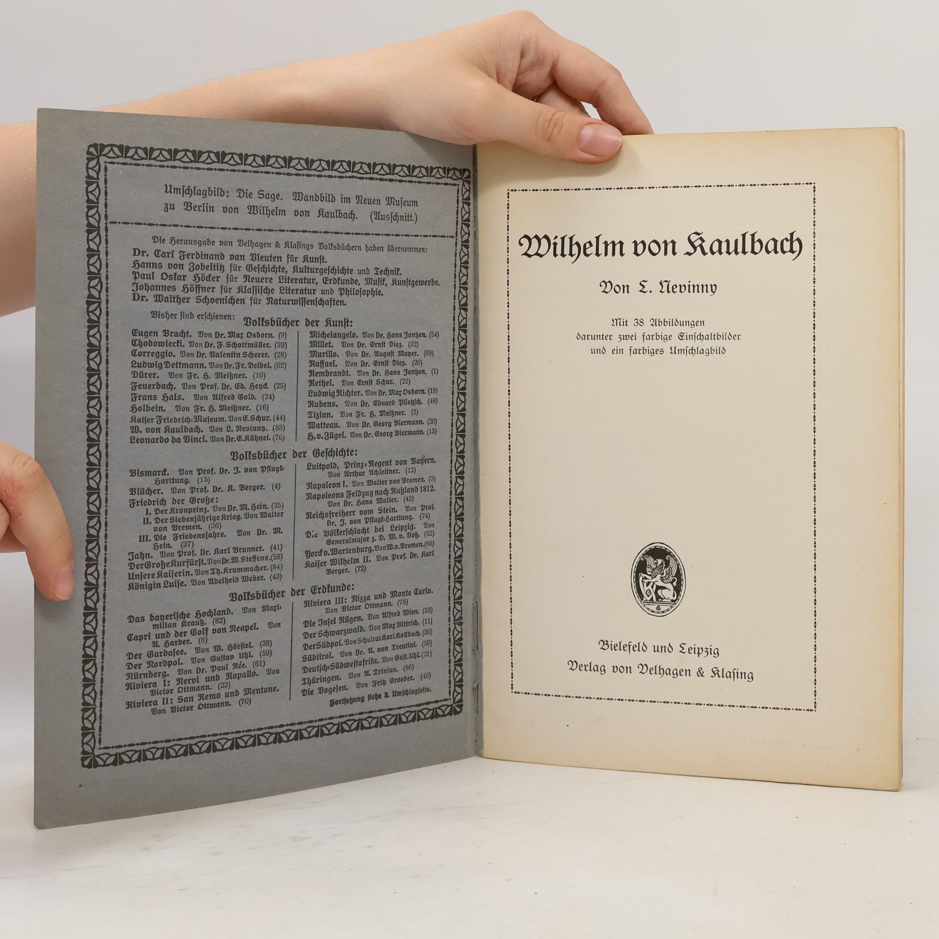 L. Nevinny Volksbücher der Kunst. Wilhelm von Kaulbach