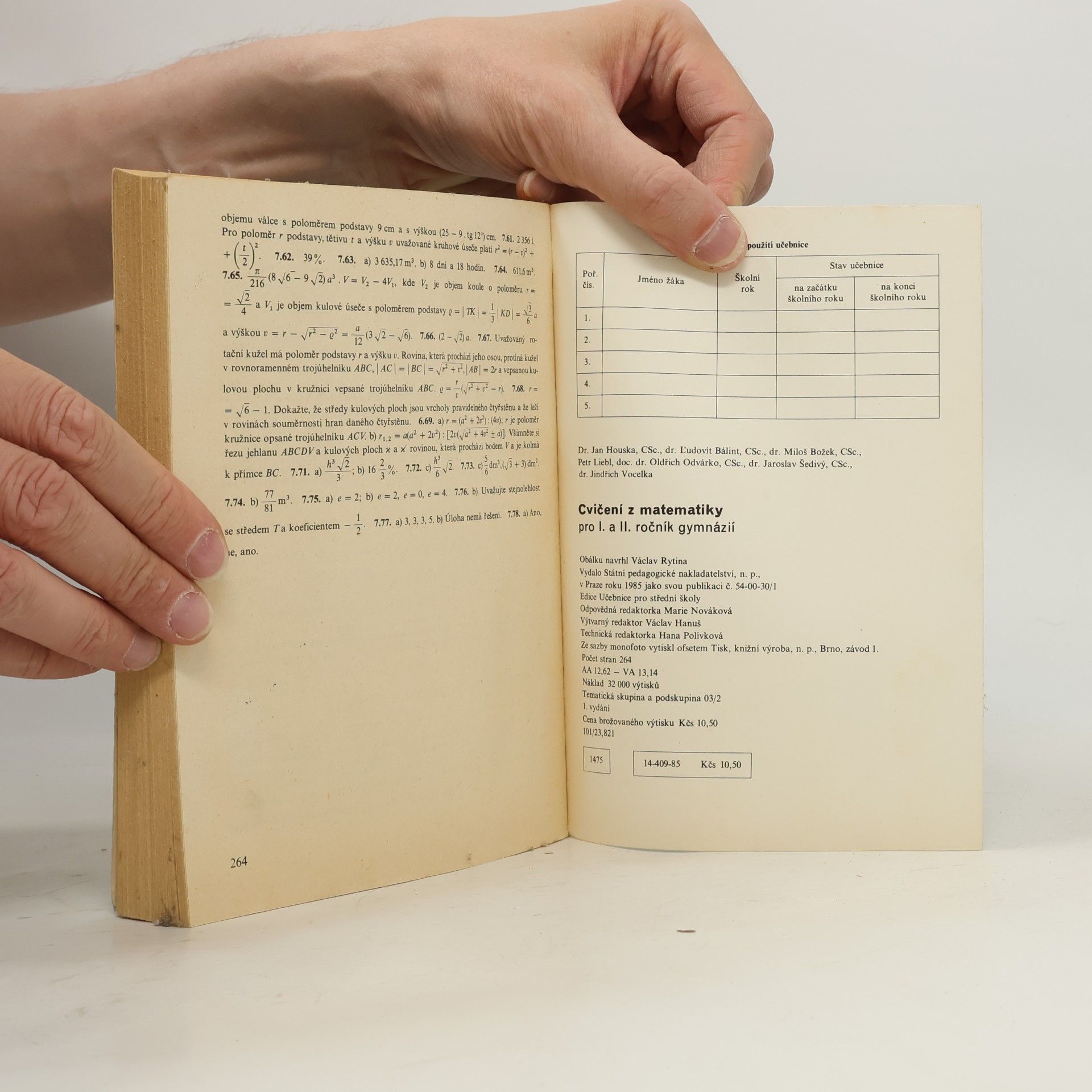Kolektiv autorů Cvičení z matematiky pro I. a II. ročník gymnázií