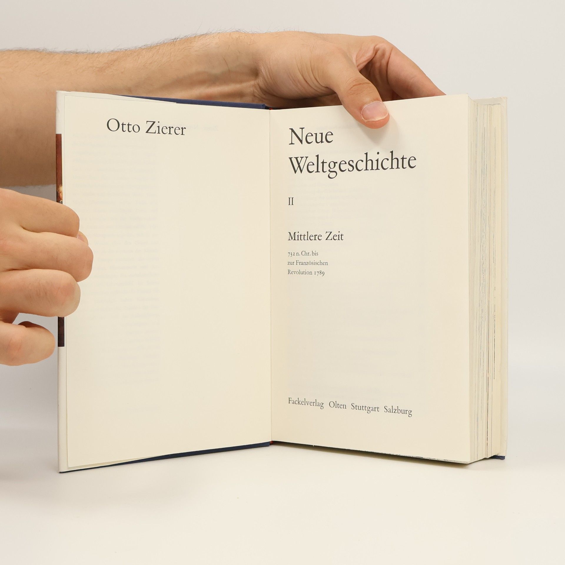 Otto Zierer Neue Weltgeschichte II. Mittlere Zeit