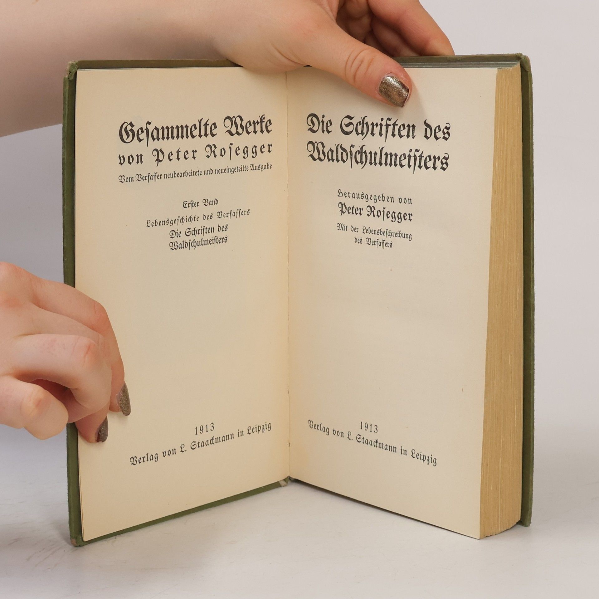 Peter Rosegger Gesammelte Werke 1. Die Schriften des Waldschulmeisters