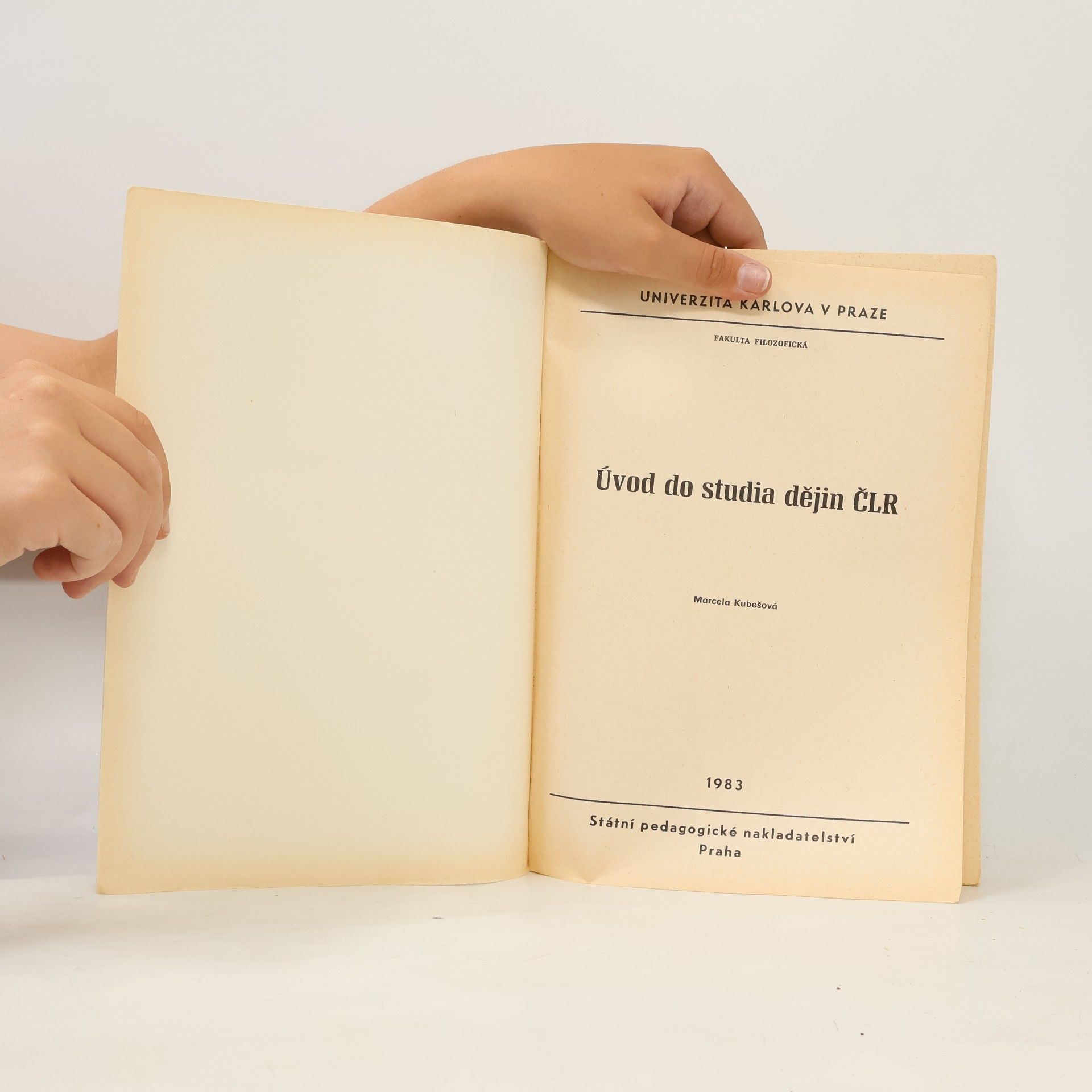 Kubešová Marcela Úvod do studia dějin ČLR