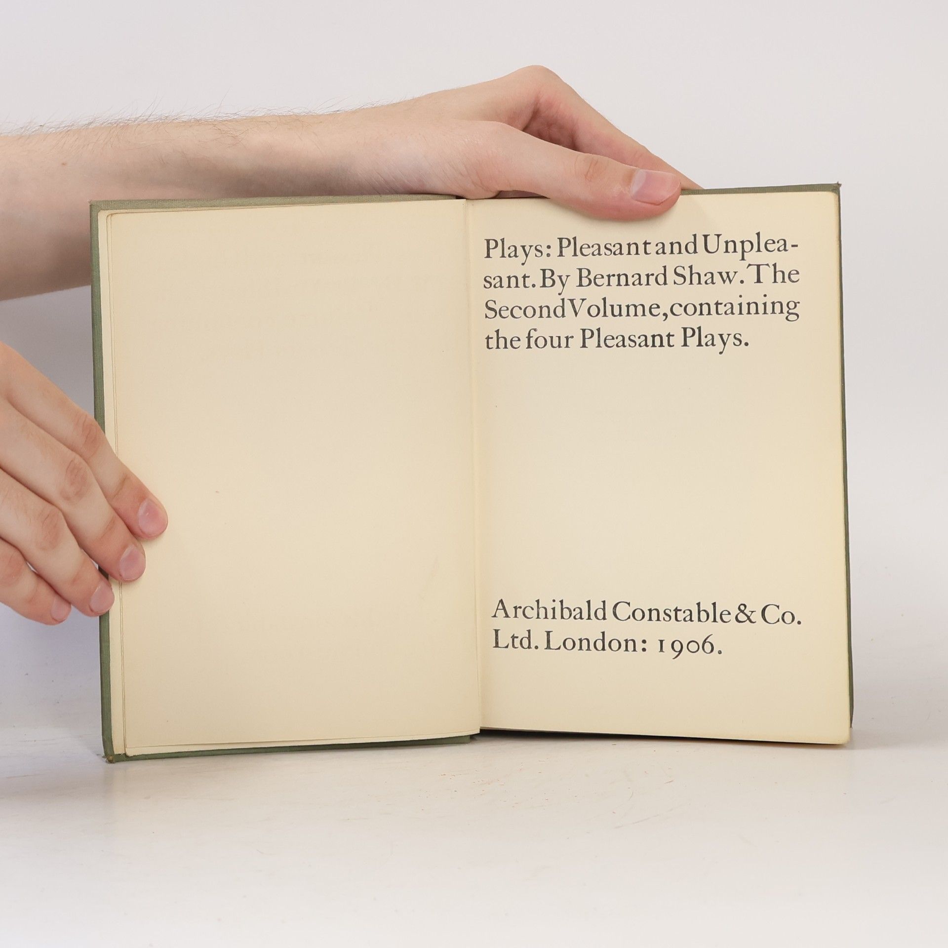 George B. Shaw Plays, Pleasant & Unpleasant II