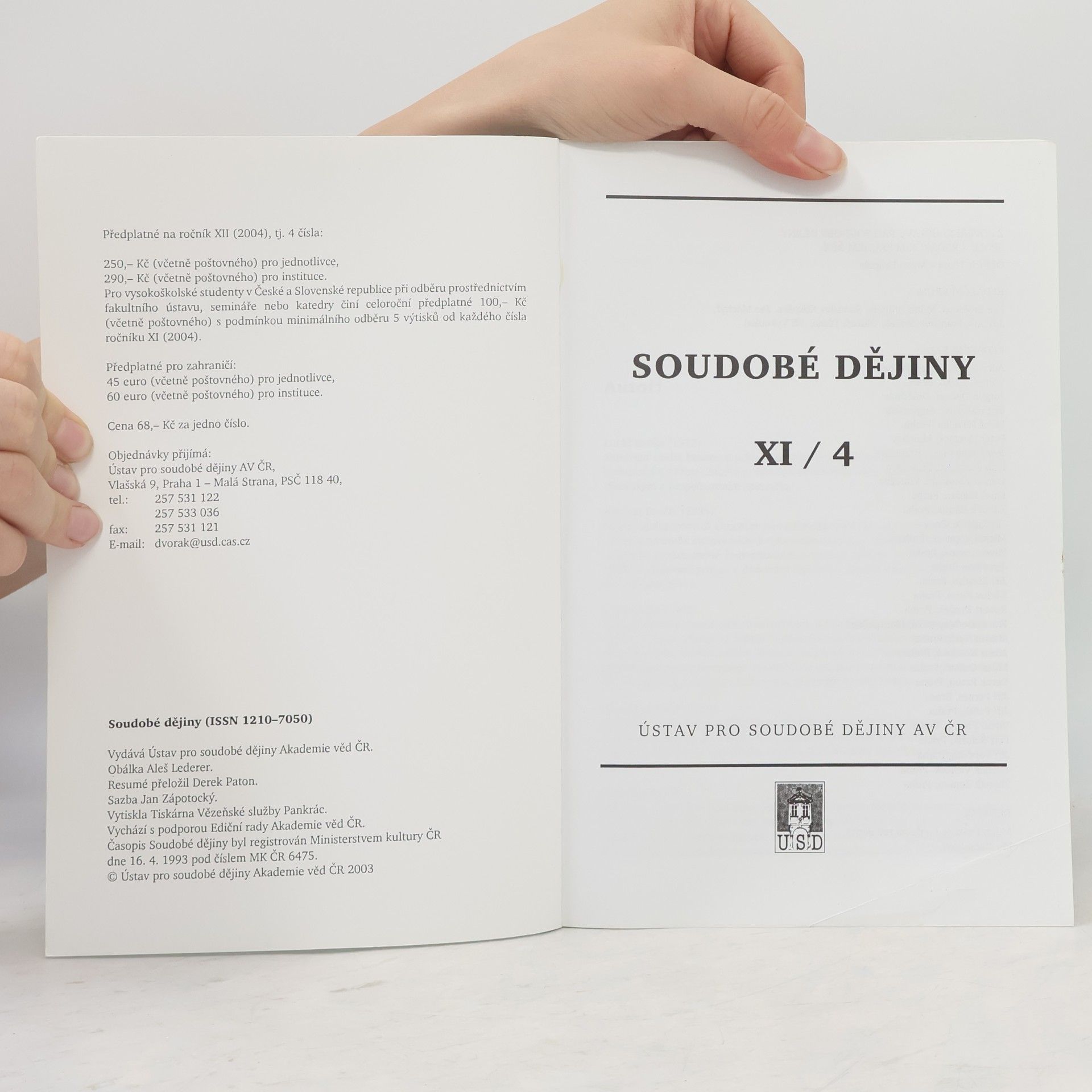 Kolektiv autorů Soudobé dějiny 4/2004