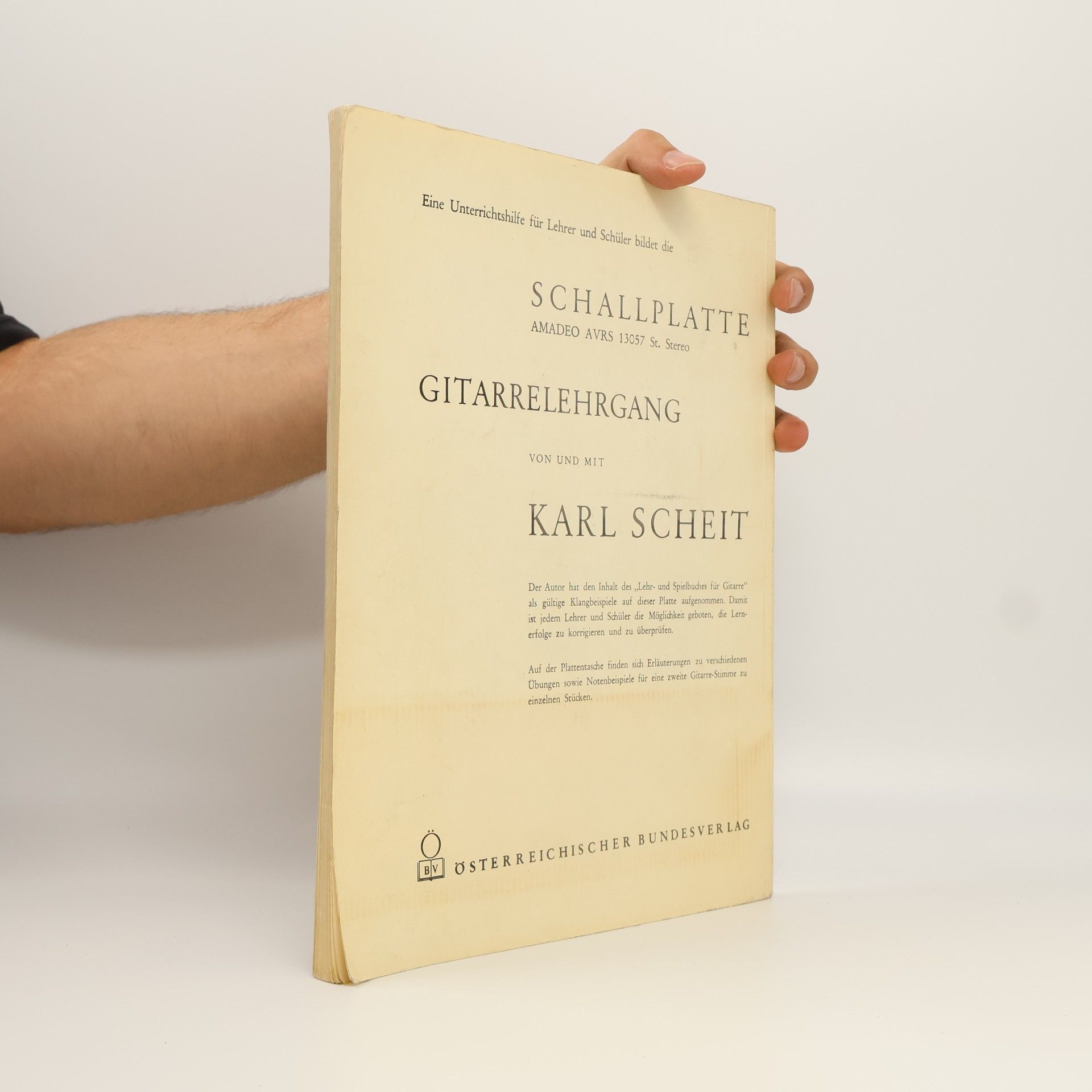 Karl Scheit Lehr-und Spielbuch für Gitarre 1-2