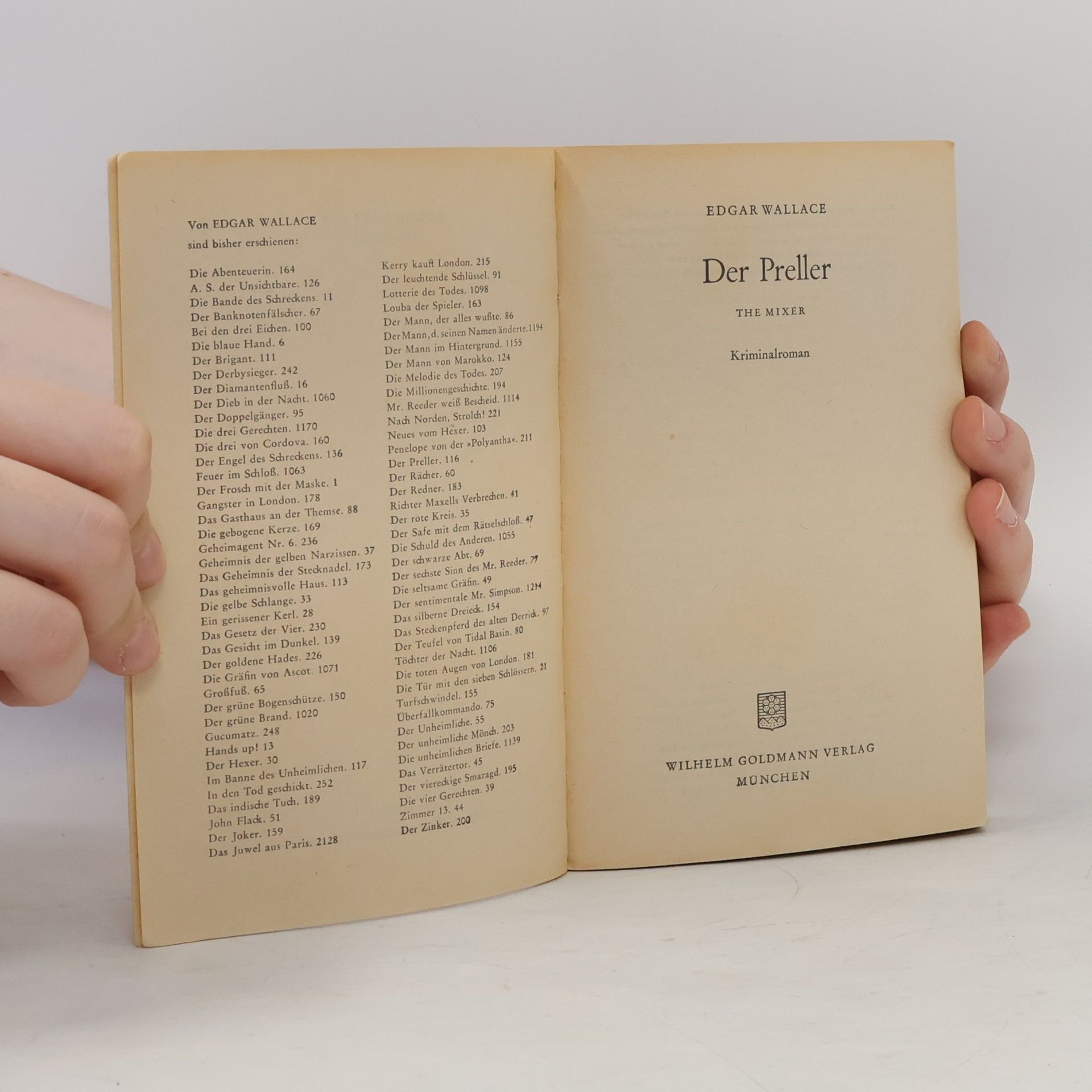 Edgar Wallace Der Preller