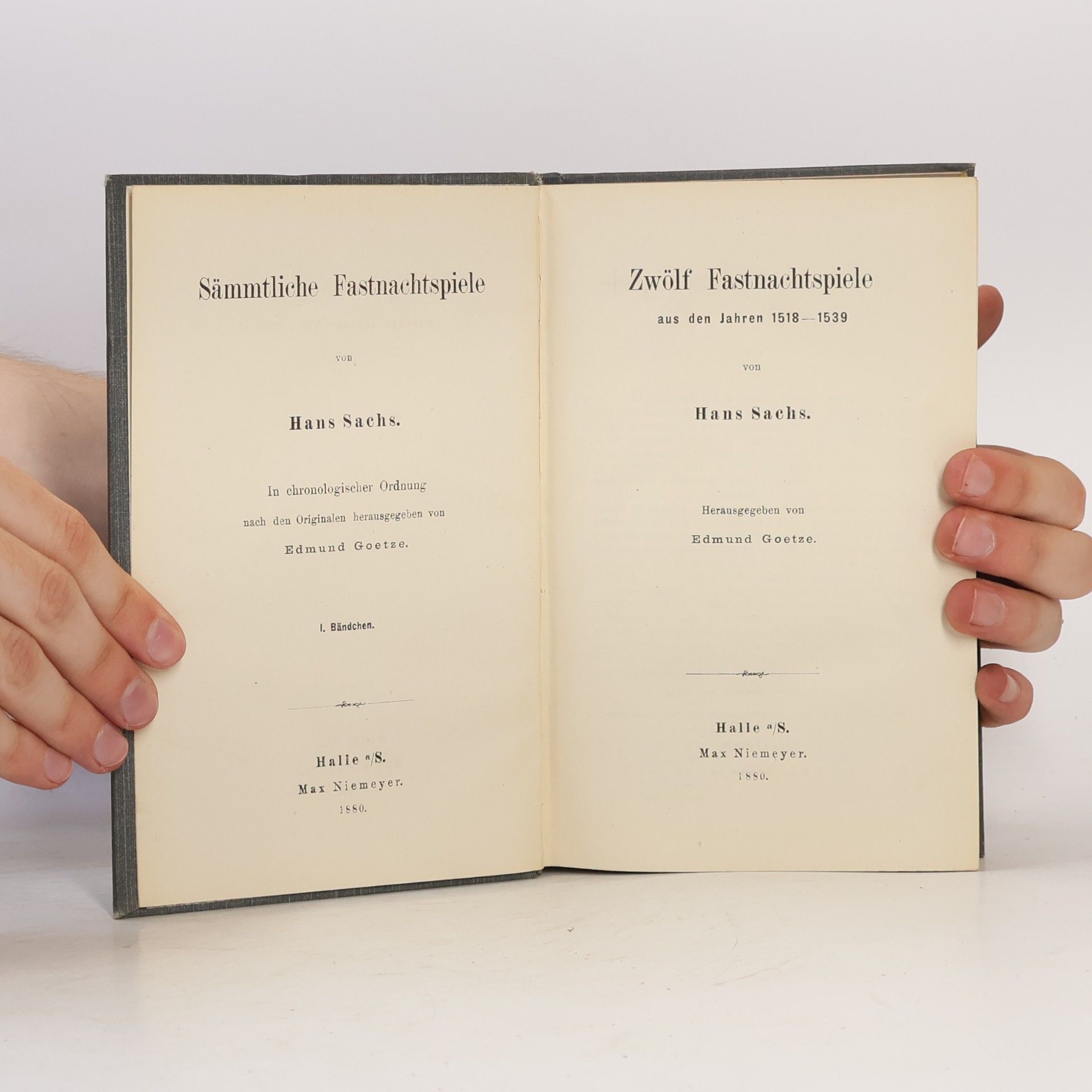 Hans Sachs Zwölf Fastnachtspiele aus den Jahren 1518-1539