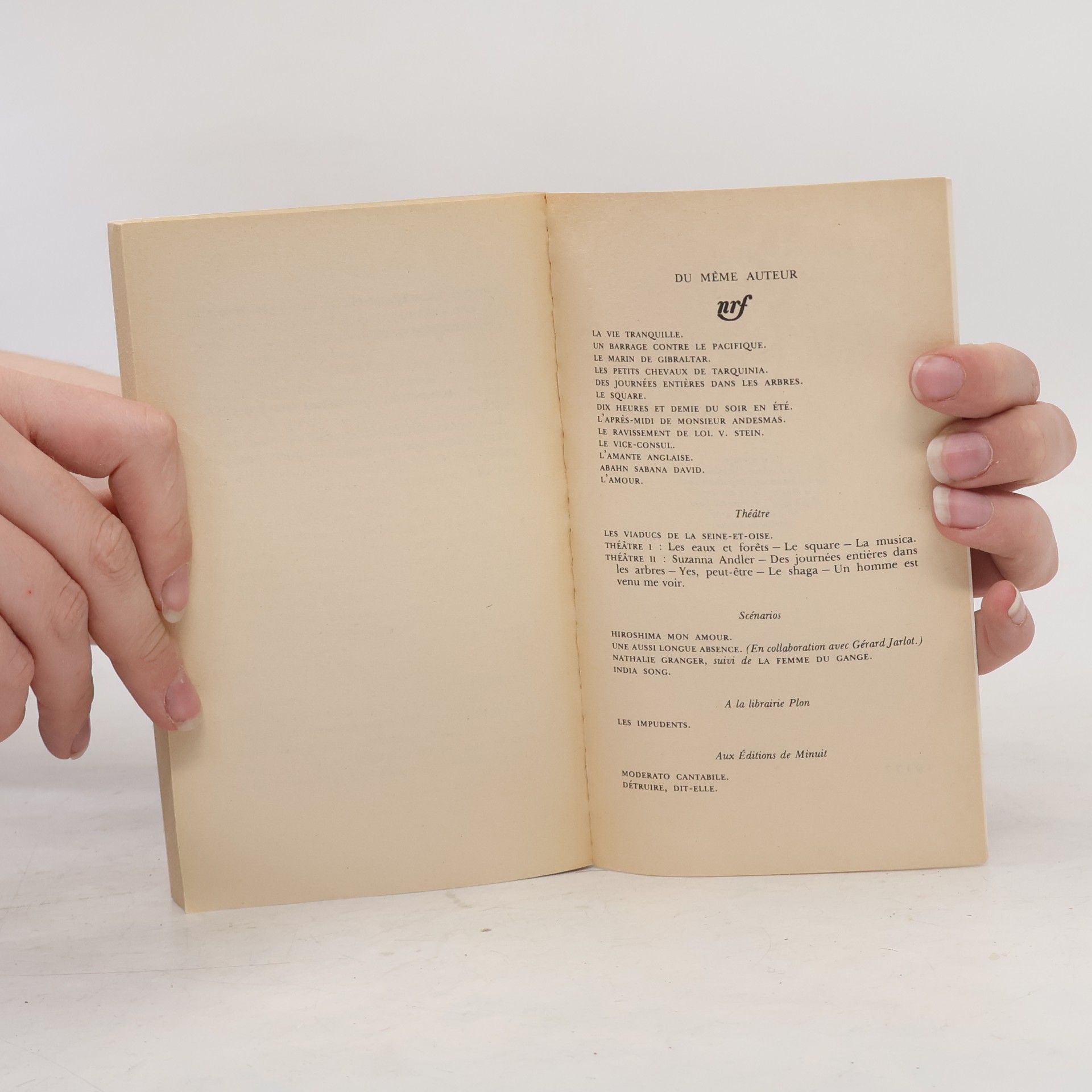 Marguerite Duras Le Ravissement de Lol V. Stein