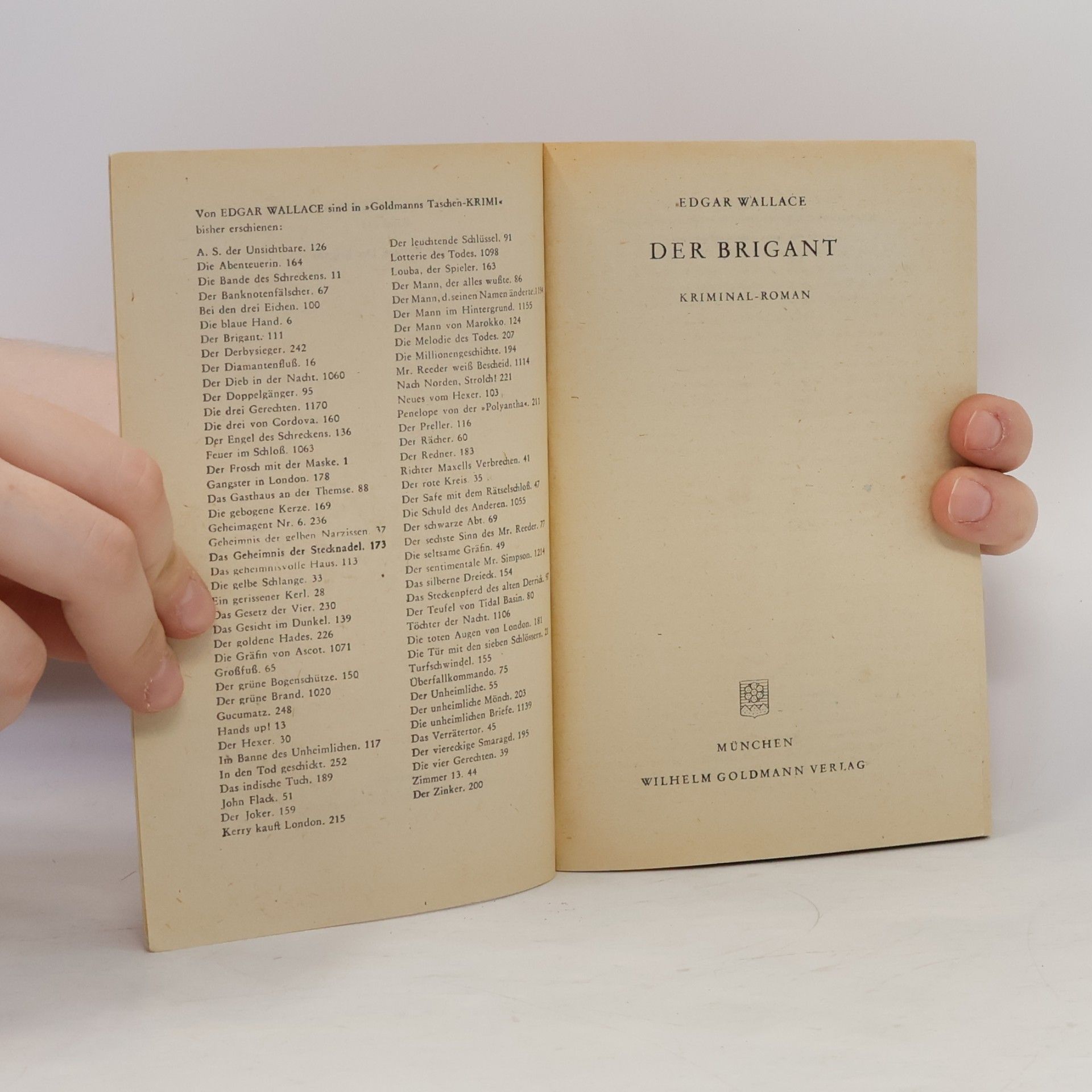 Bryan Edgar Wallace Der Brigant
