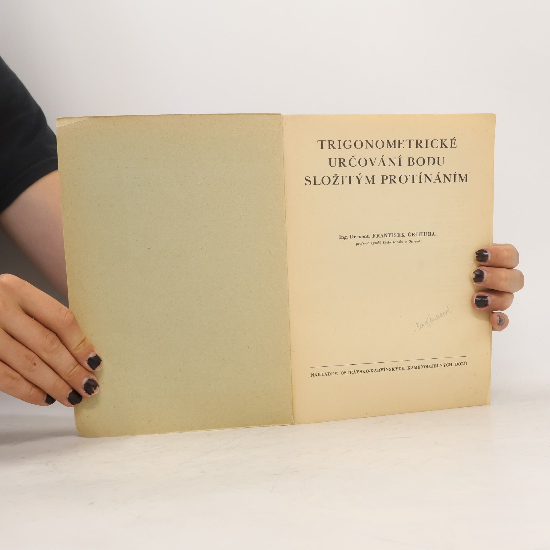 František Čechura Trigonometrické určování bodu složitým protínáním