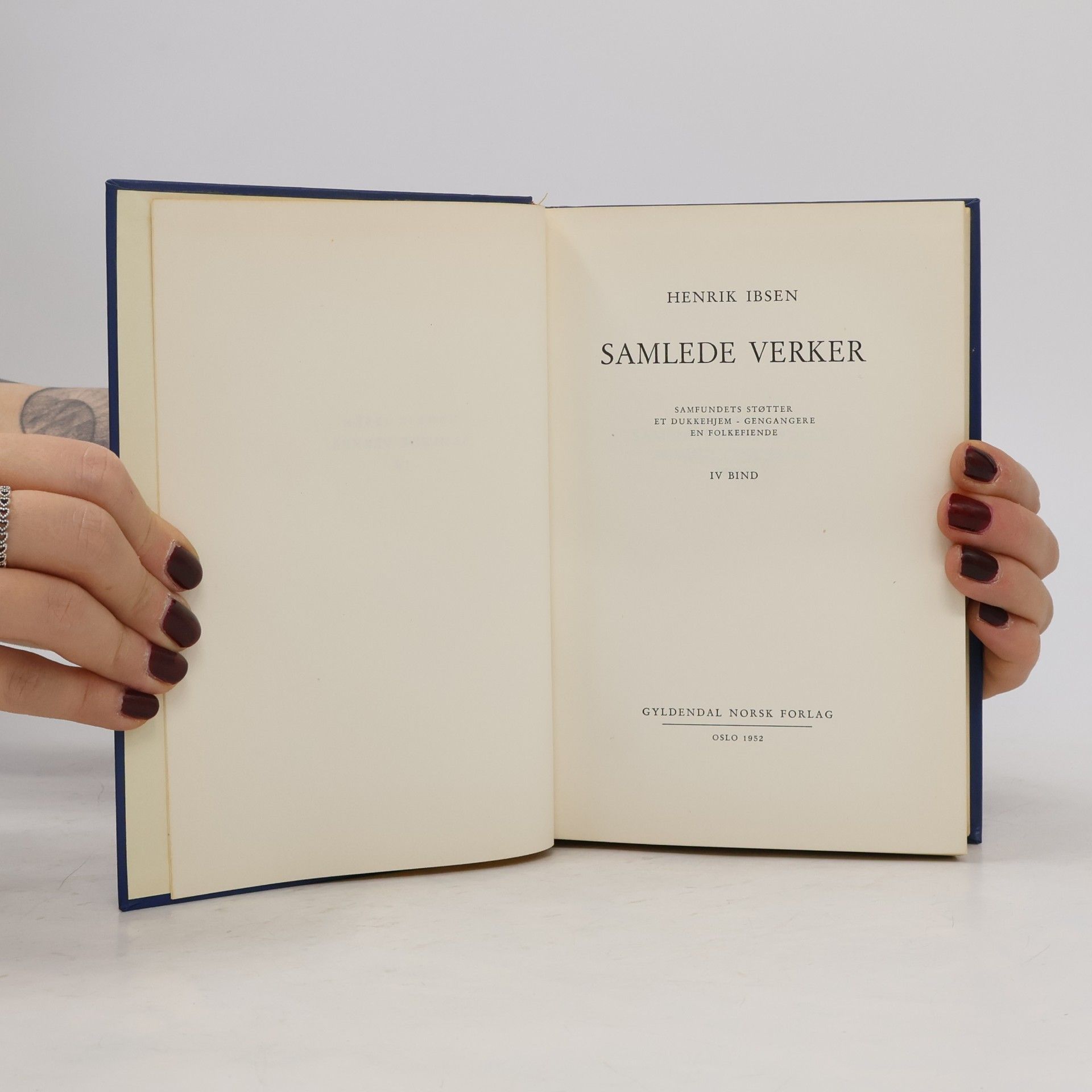 Henrik Ibsen Samlede Werke IV
