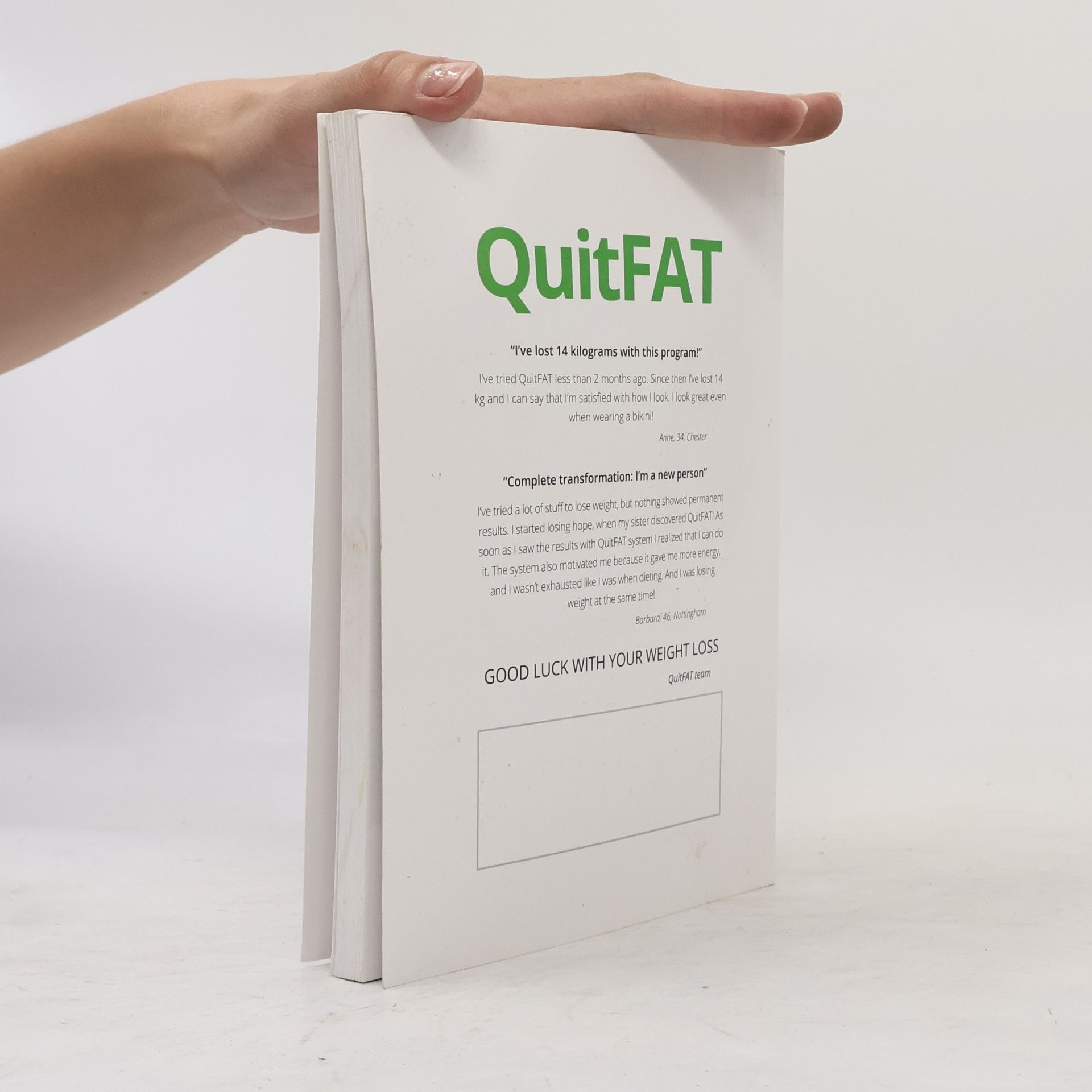 Adam Roberts QuitFAT