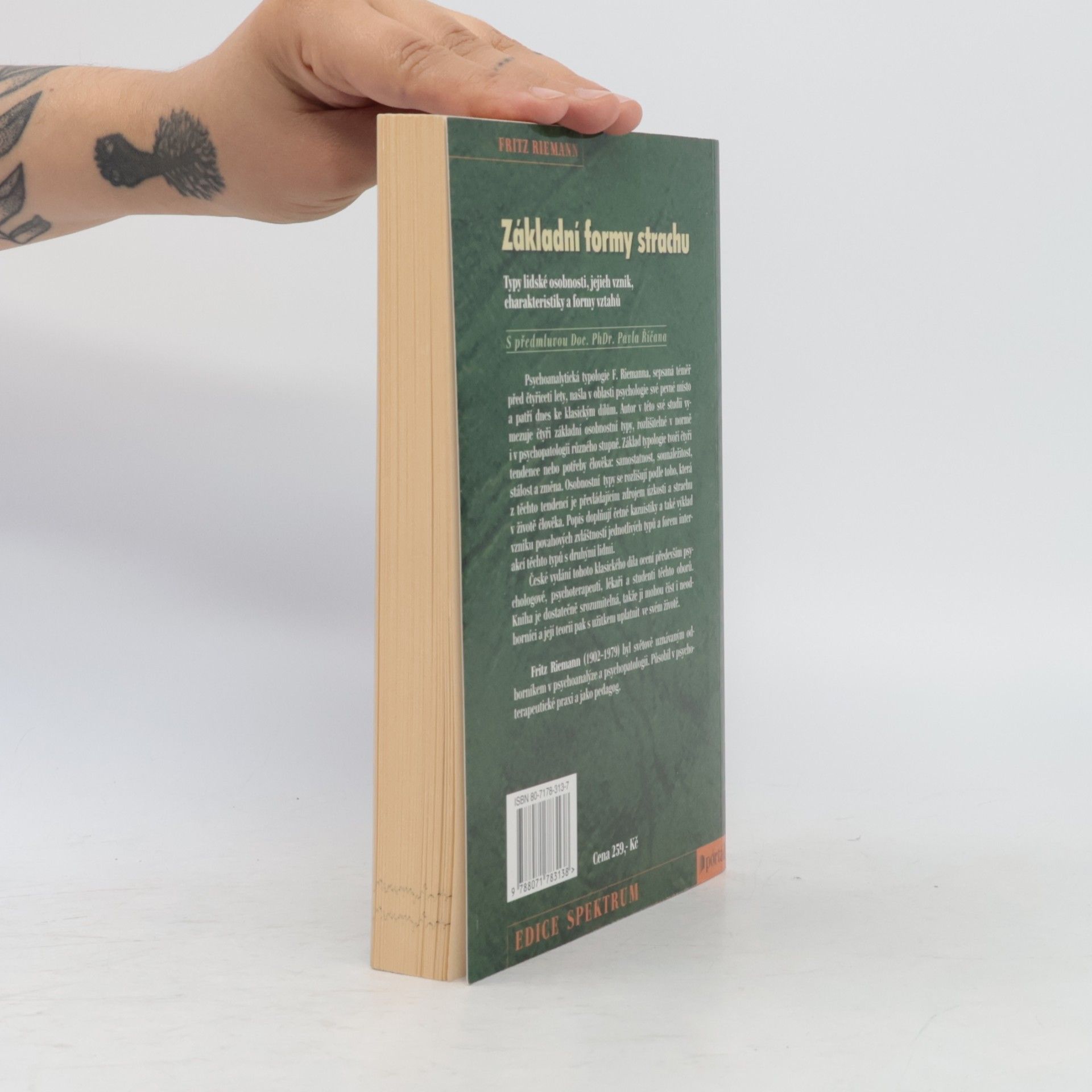Fritz Riemann Základní formy strachu: Typy lidské osobnosti, jejich vznik, charakteristiky a formy vztahů
