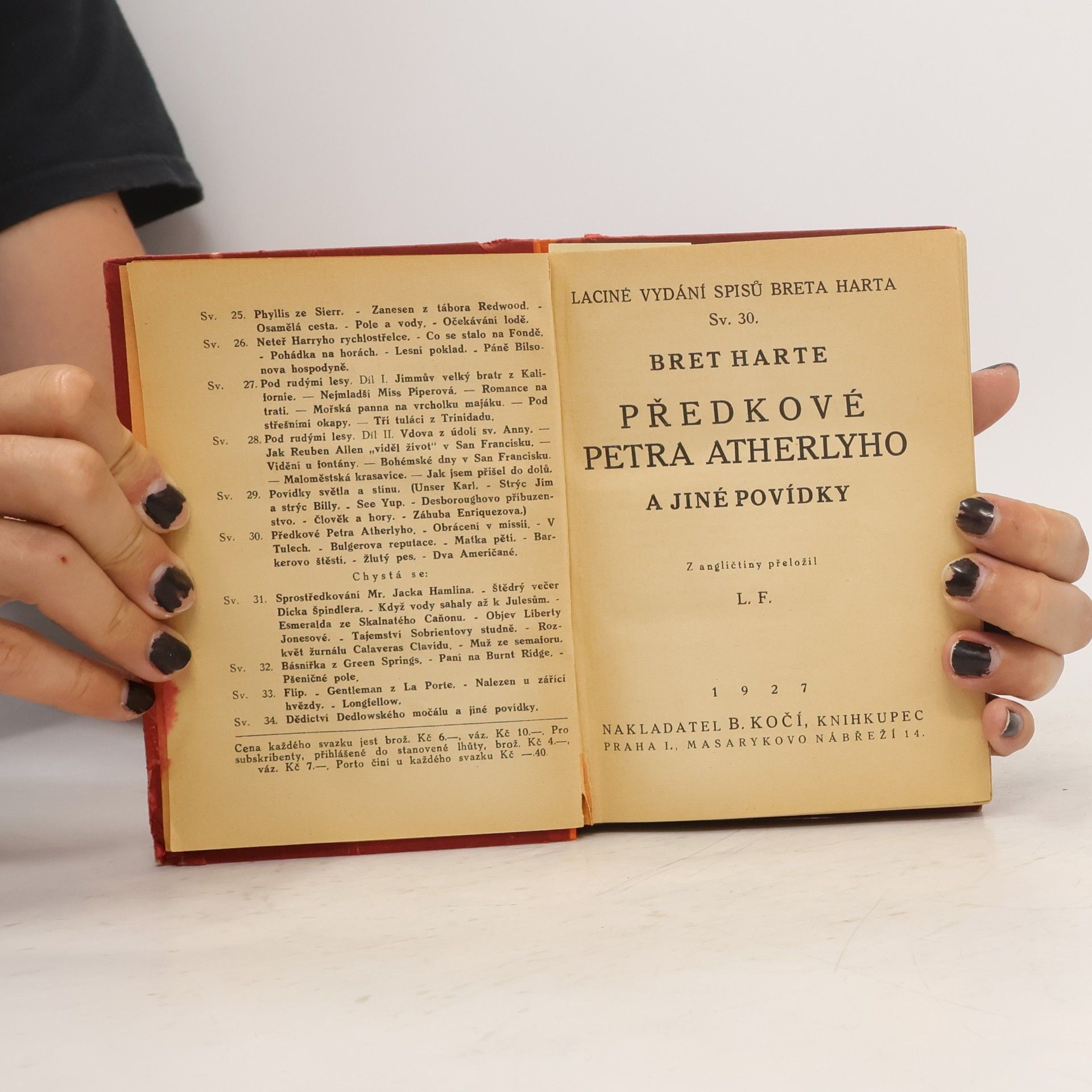 Francis Bret Harte Předkové Petra Atherlyho a jiné povídky