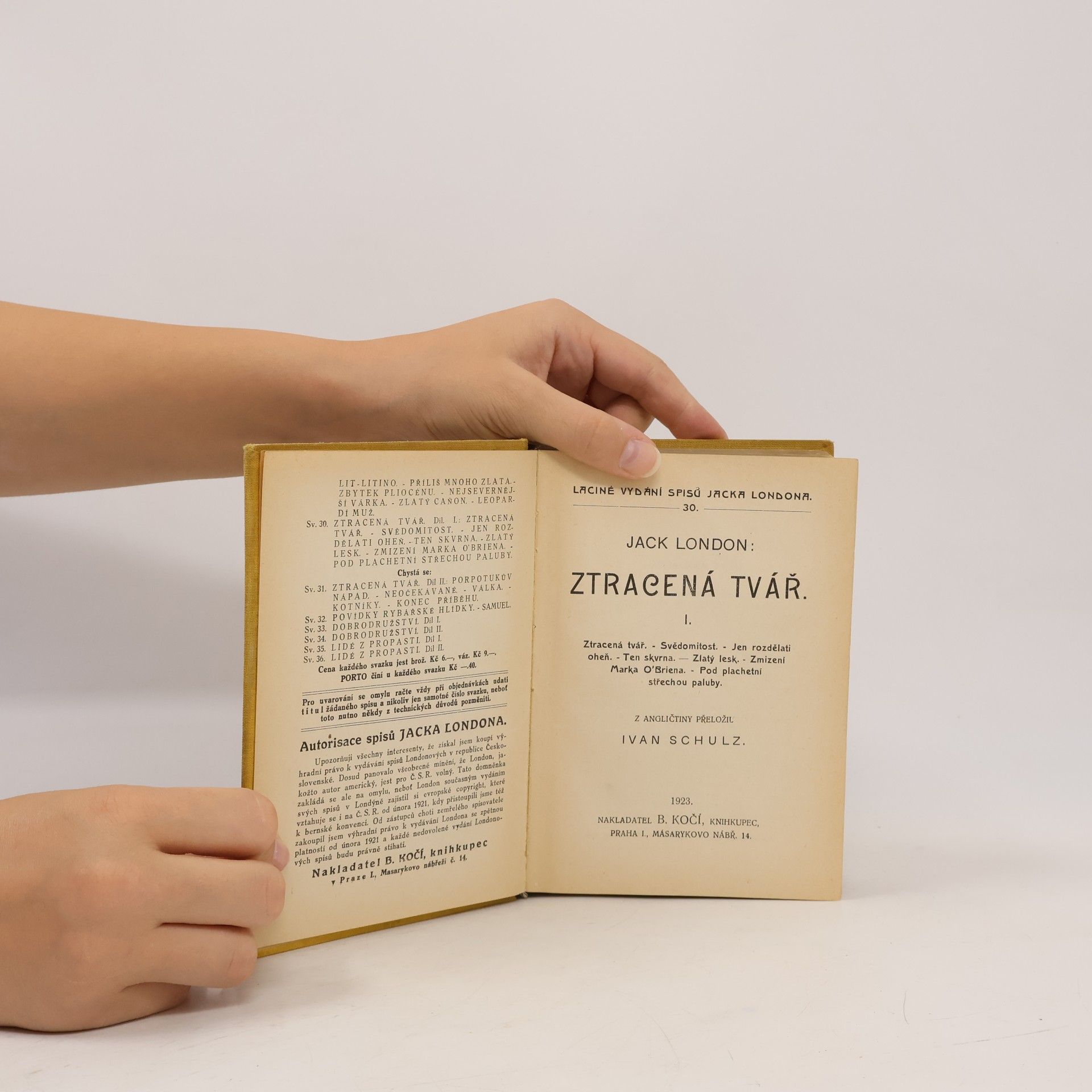 Jack London Ztracená tvář I.
