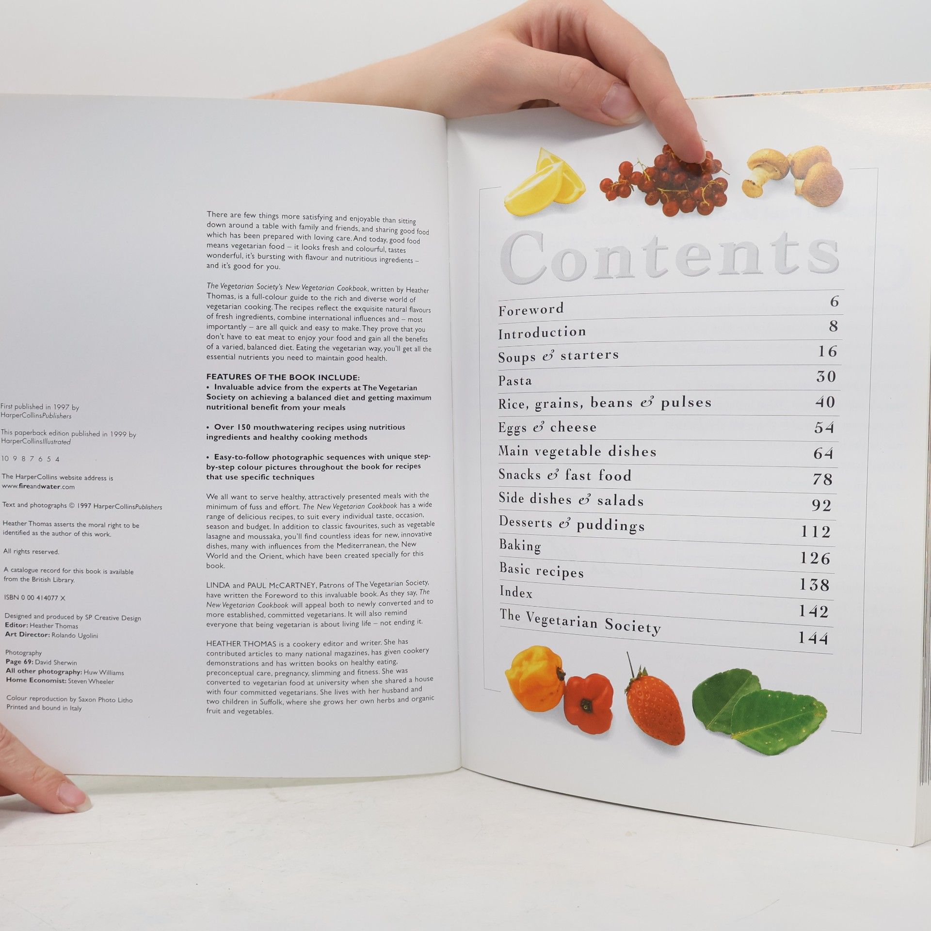 Heather Thomas The Vegetarian Society's New Vegetarian Cookbook