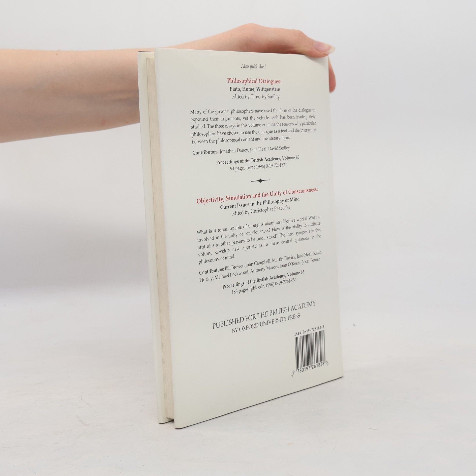 Timothy Smiley Proceedings of the British Academy - 95: Philosophical Logic