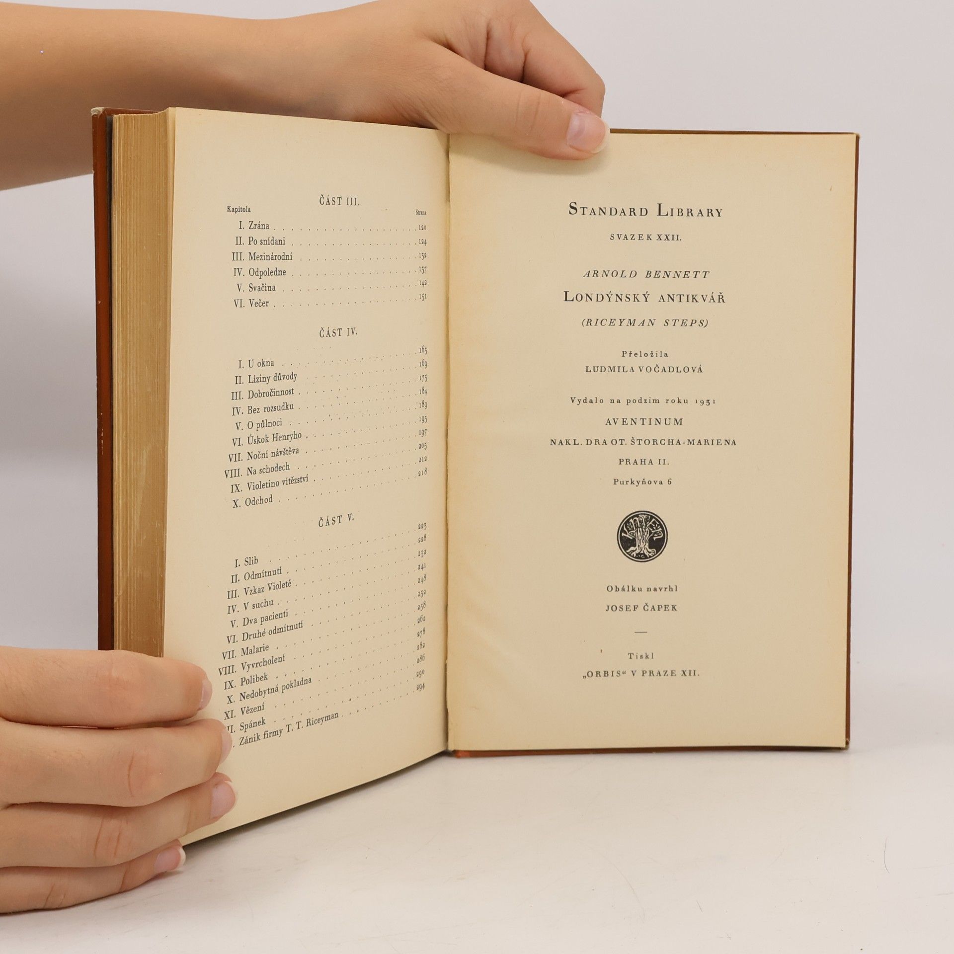 Arnold Bennett Londýnský antikvář