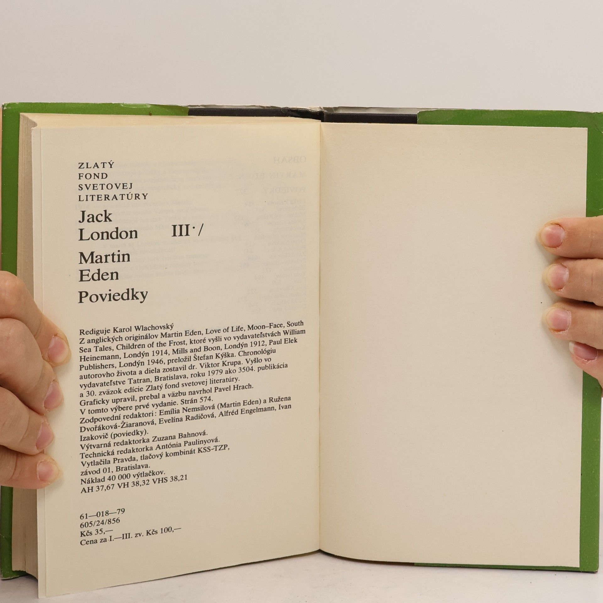 Jack London Martin Eden. Poviedky III