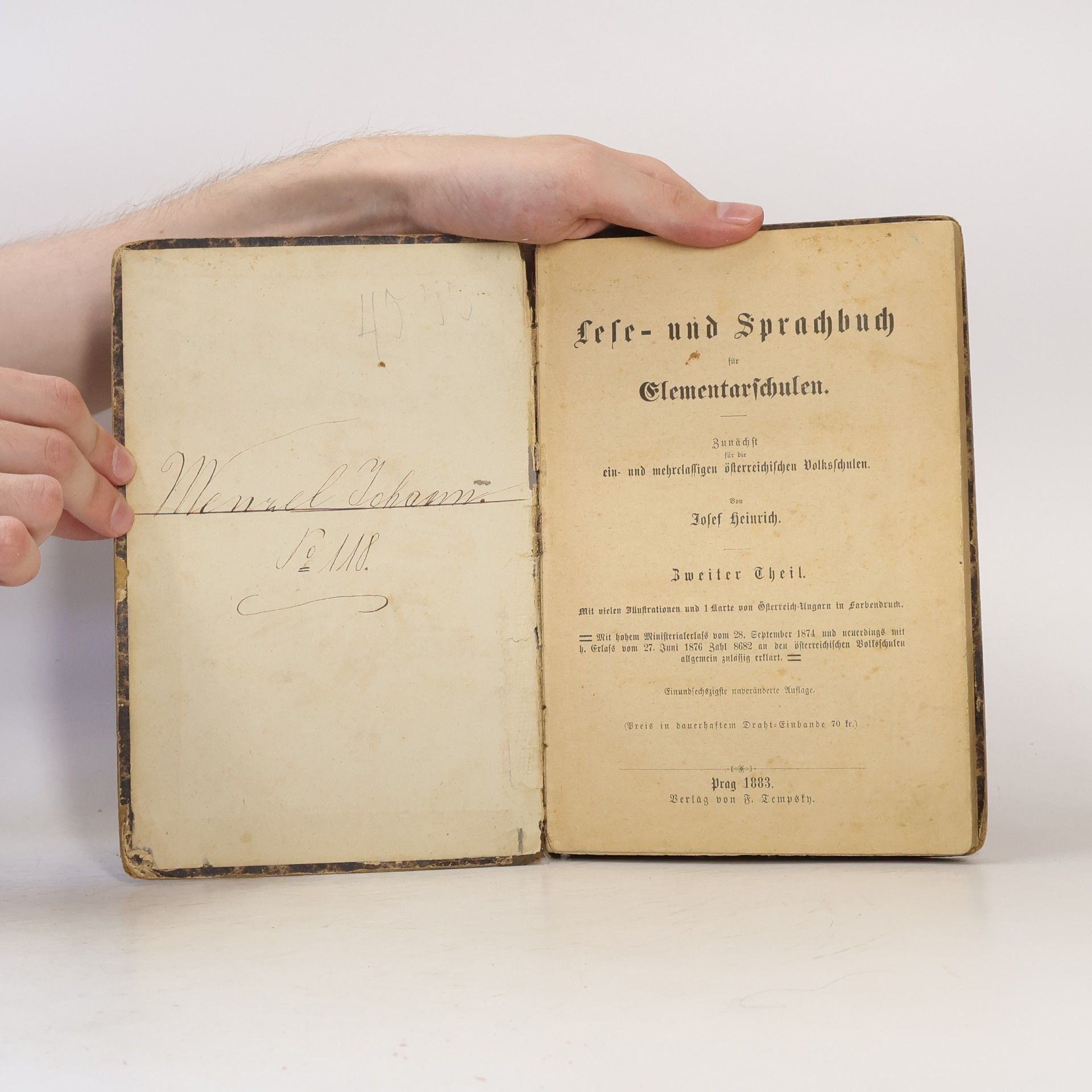 Josef Heinrich Lese- und Sprachbuch für Elementarschulen. Zweiter Theil