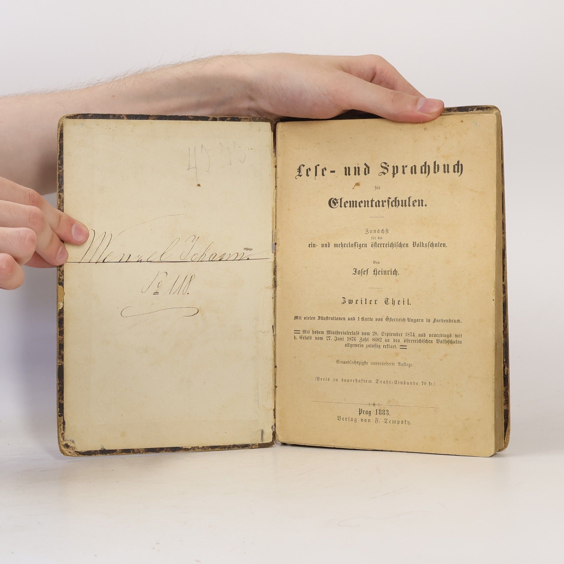 Josef Heinrich Lese- und Sprachbuch für Elementarschulen. Zweiter Theil