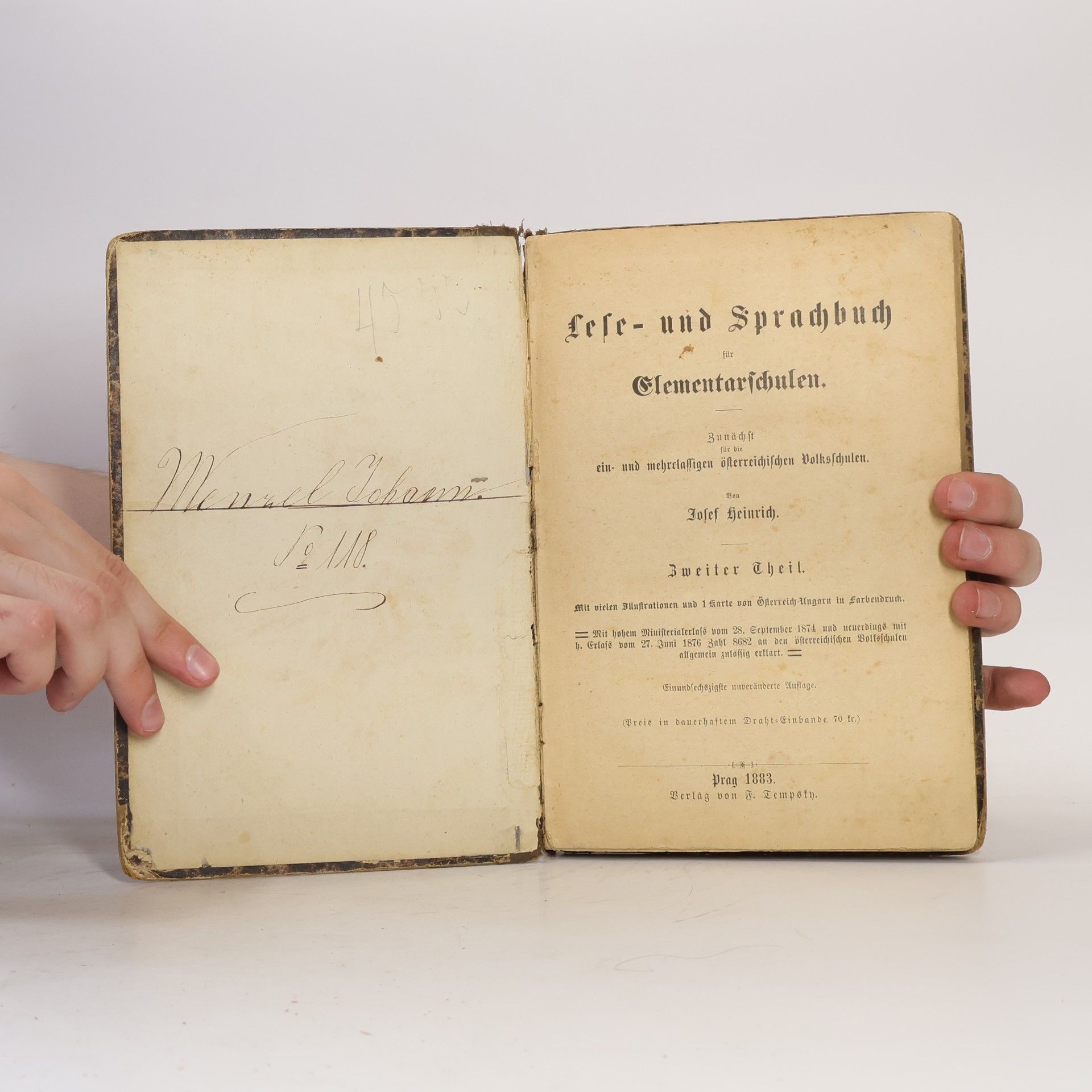 Josef Heinrich Lese- und Sprachbuch für Elementarschulen. Zweiter Theil