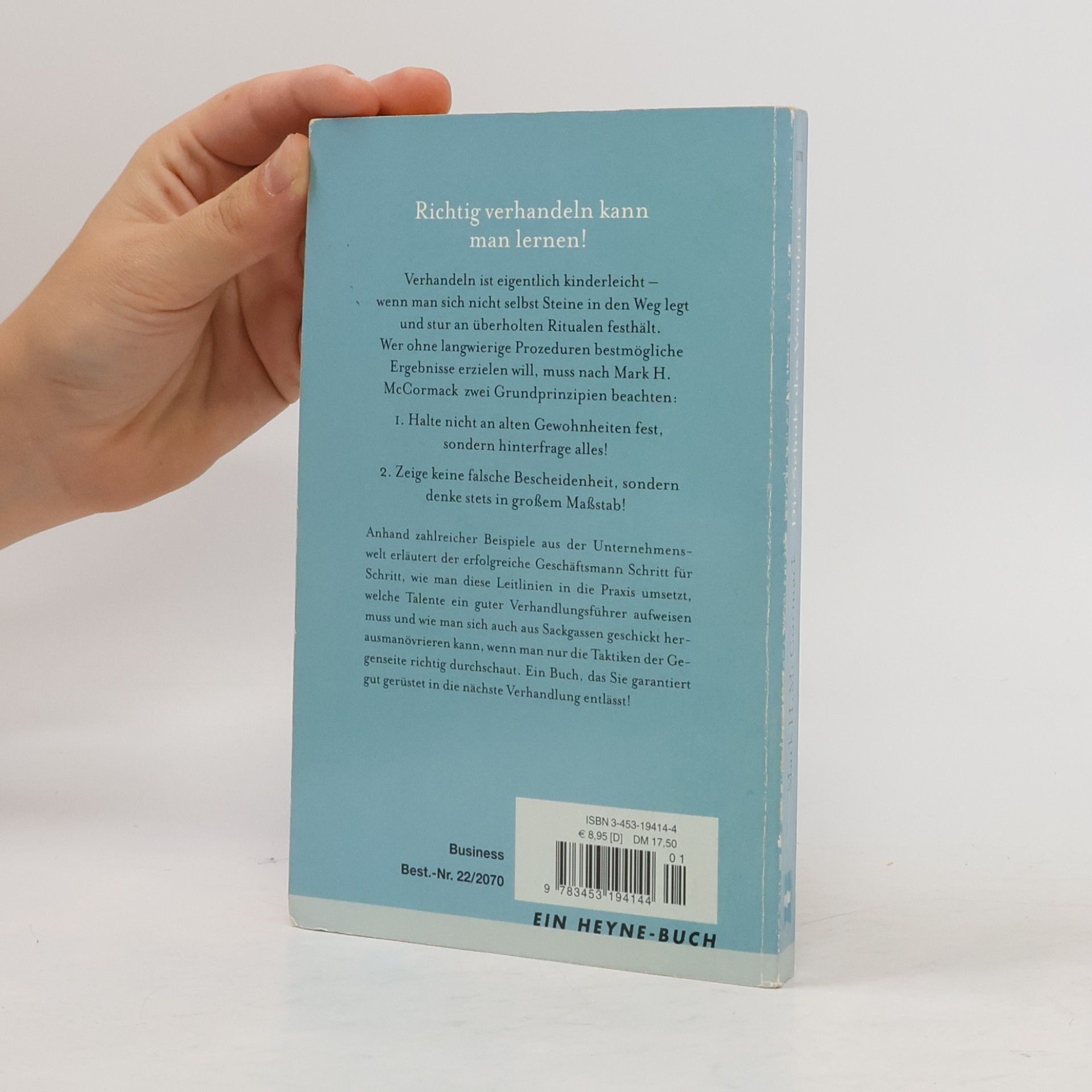 Mark McCormack Die Schule des Verhandelns