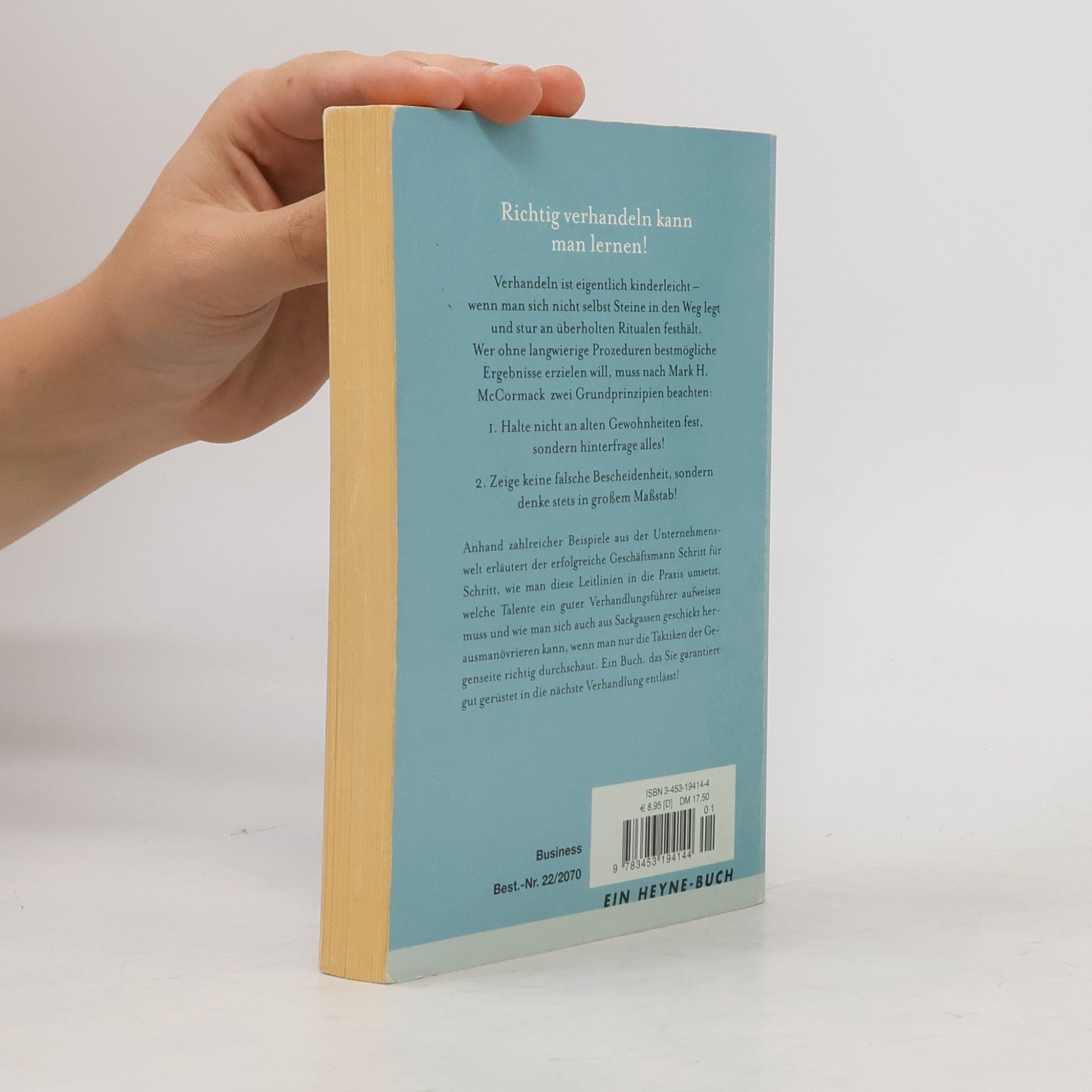 Mark McCormack Die Schule des Verhandelns