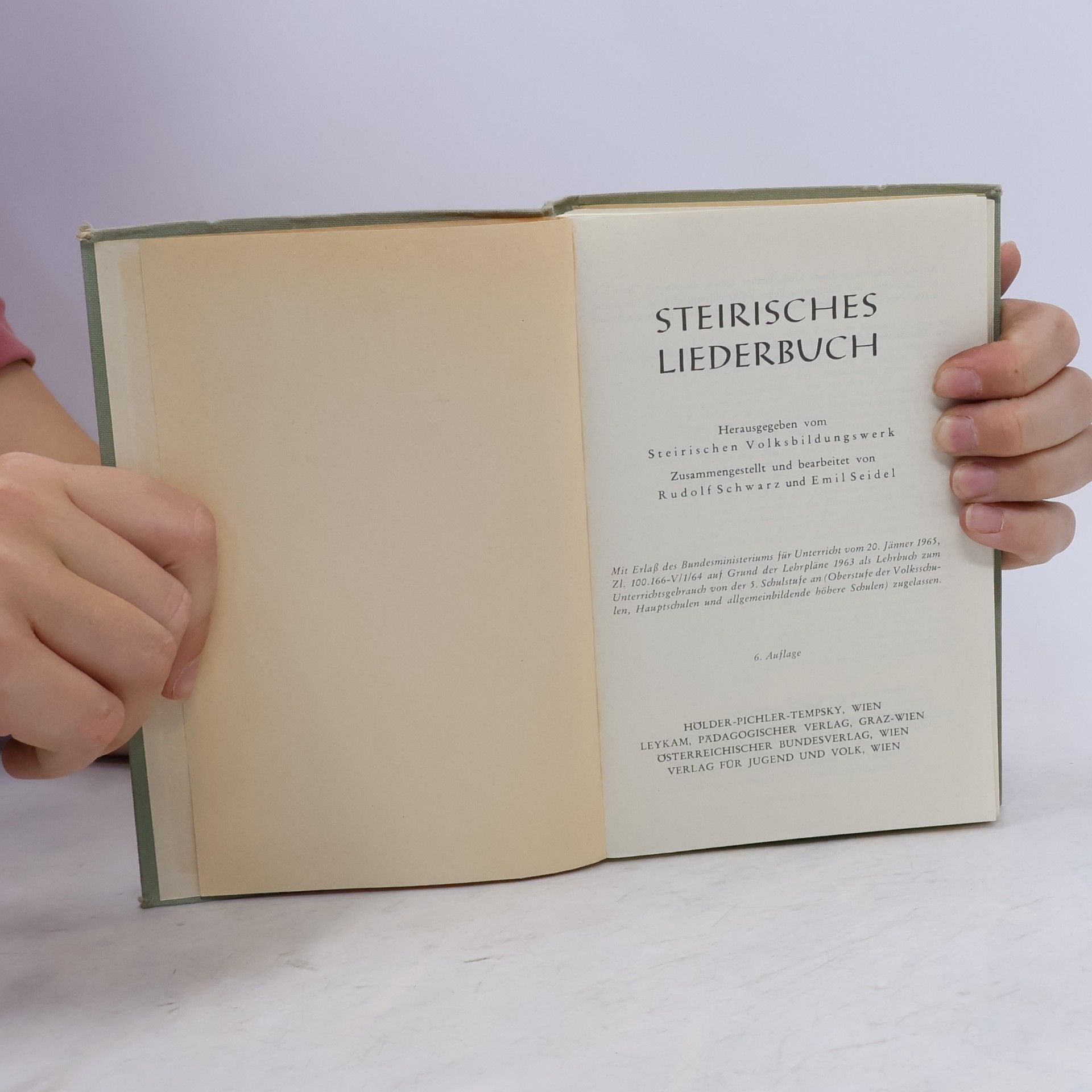 Rudolf Schwarz Steirisches Liederbuch