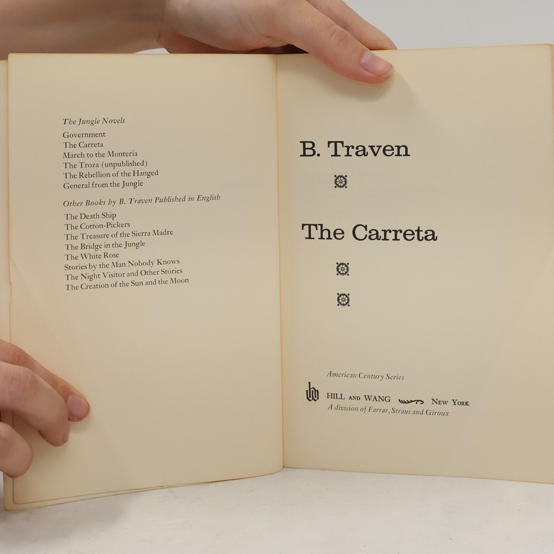 B. Traven American Century Series: The Carreta