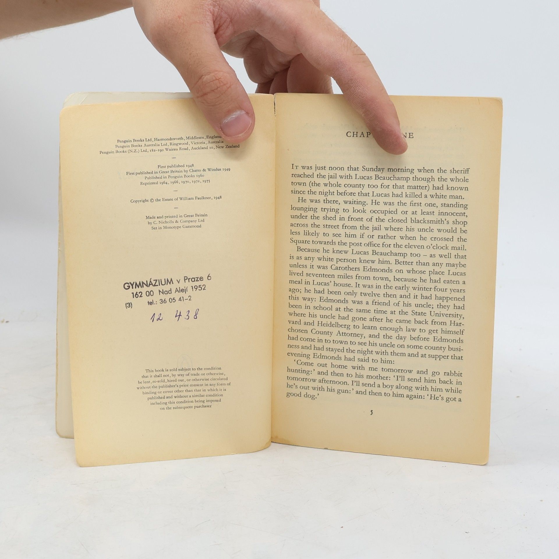 William Faulkner Intruder in the Dust