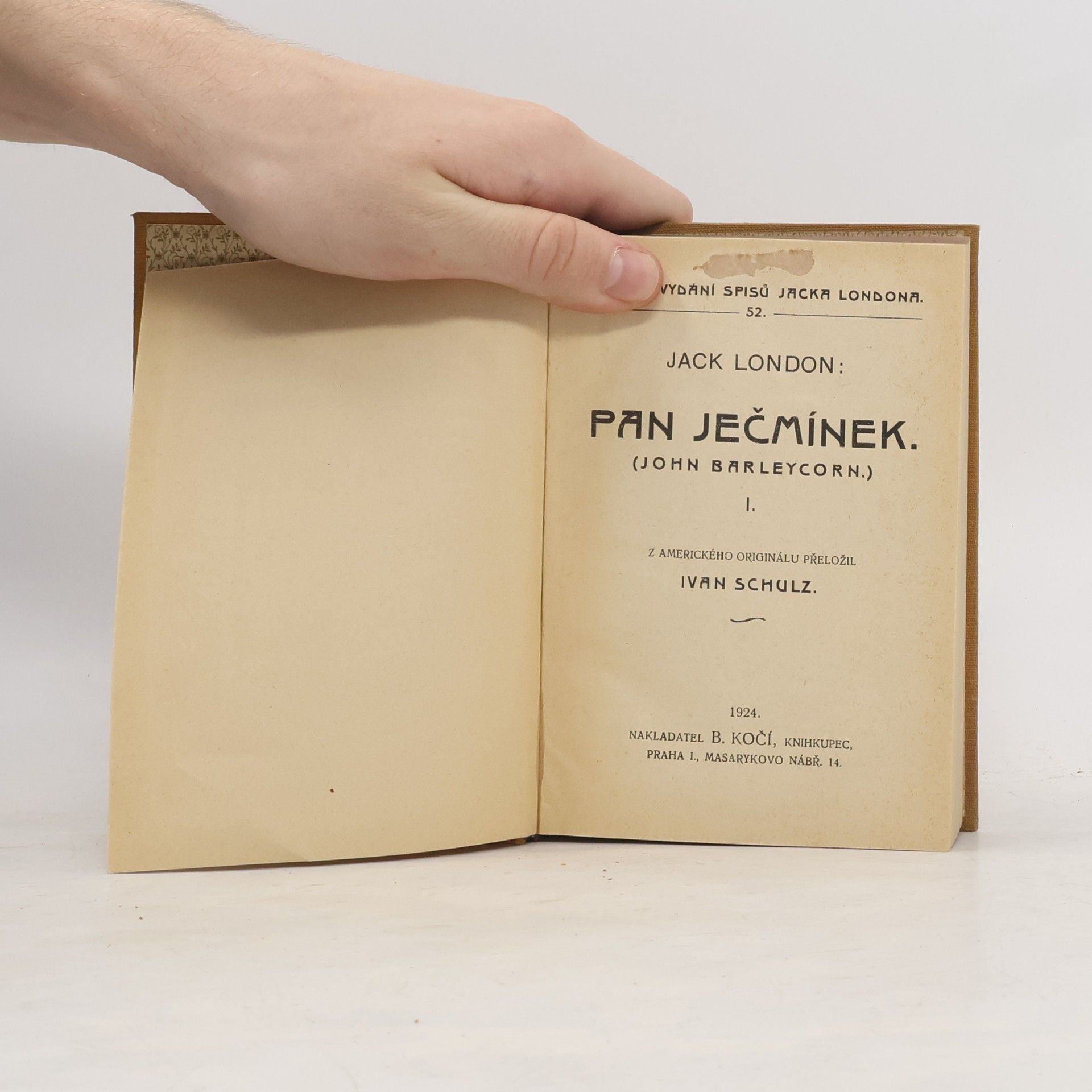 Jack London Pan Ječmínek I.