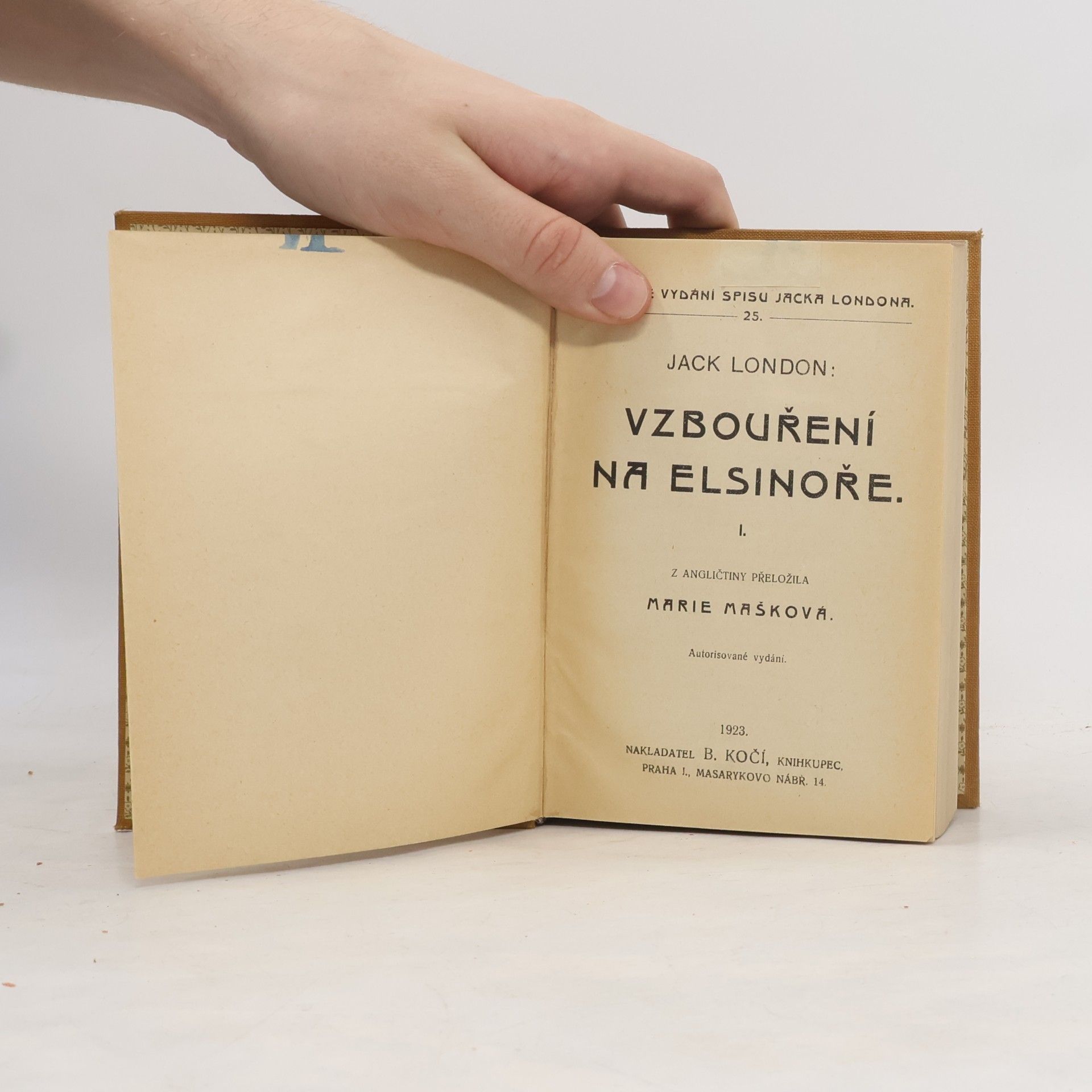 Jack London Vzbouření na Elsinoře I.