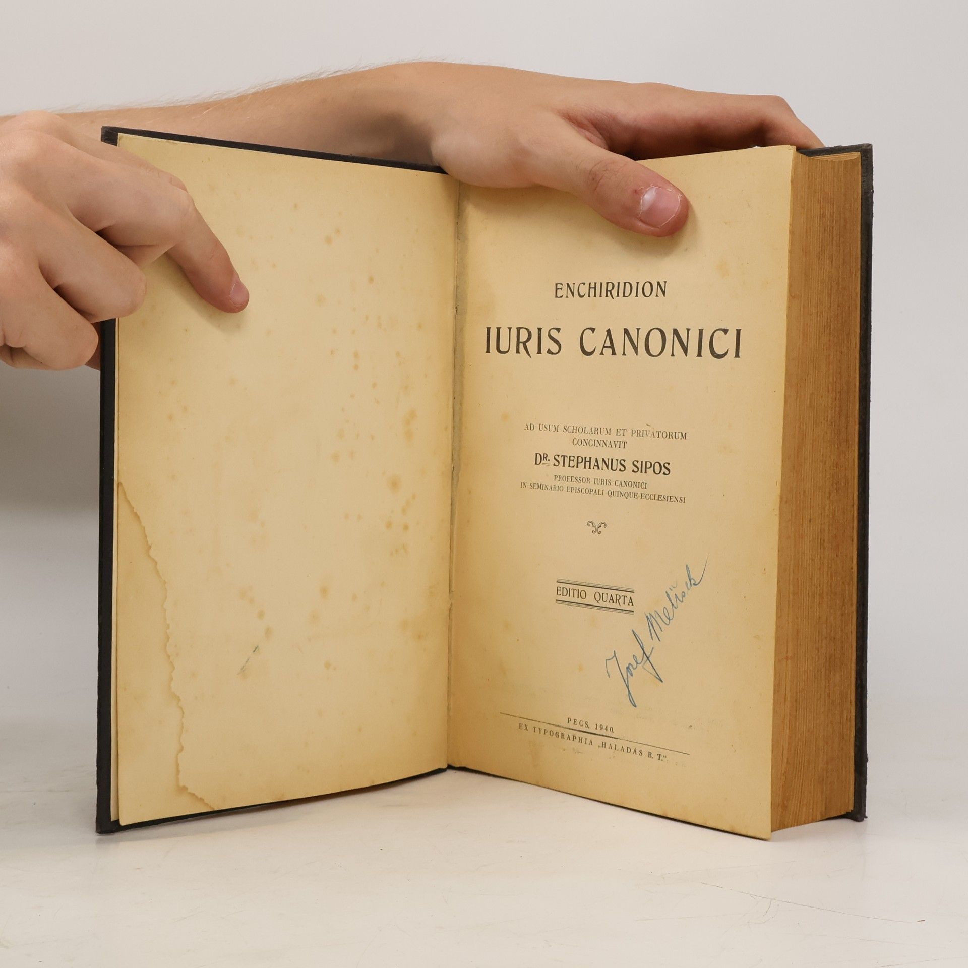 Stephanus Sipos Enchiridion. Iuris canonici