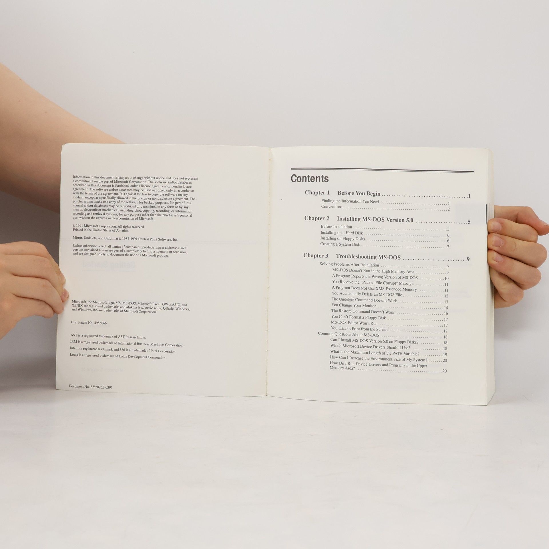 Various authors Microsoft MS-DOS. Operating System version 5.0. User's Guide and Reference