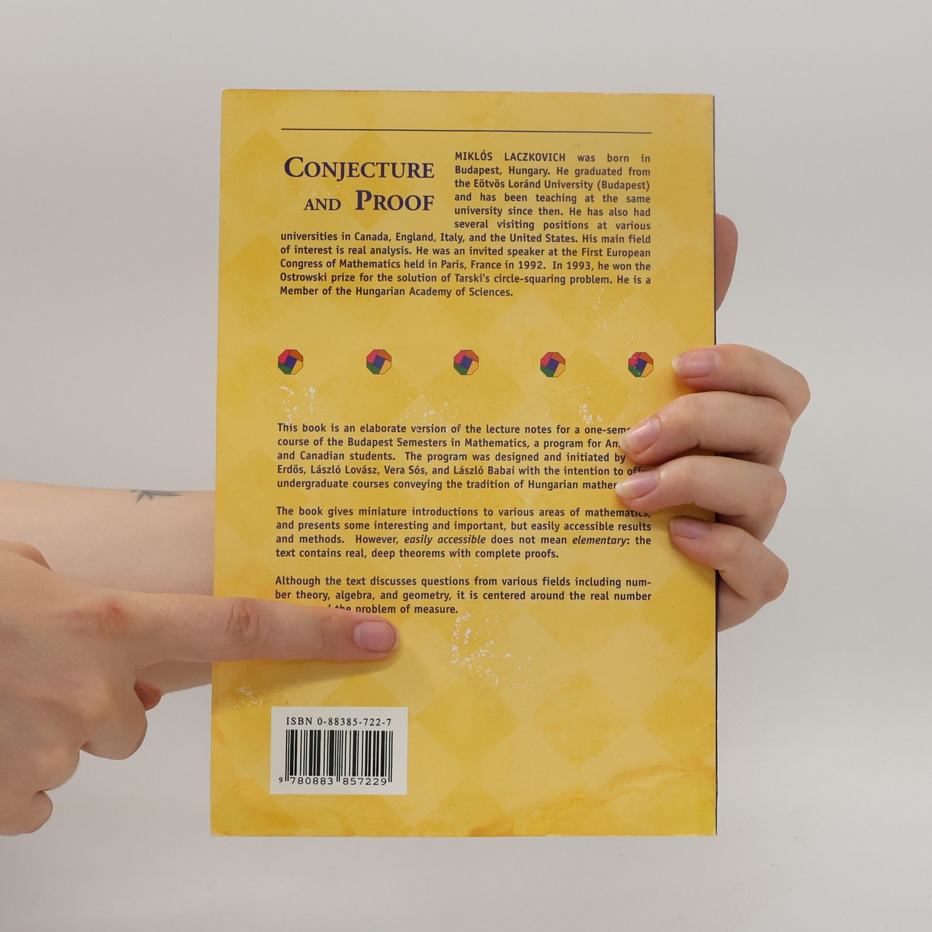 Miklós Laczkovich Classroom Resource Materials: Conjecture and Proof