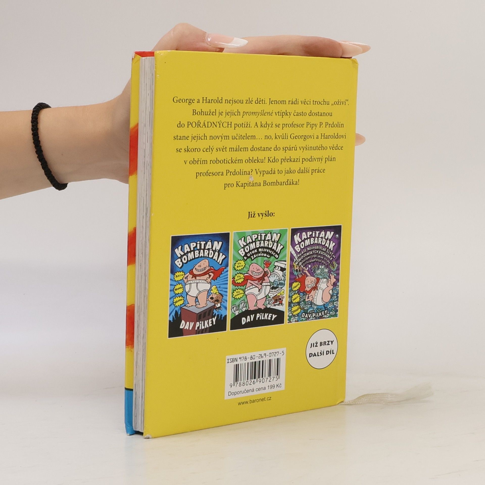 Dav Pilkey Kapitán Bombarďák a podivný plán profesora Prdolína