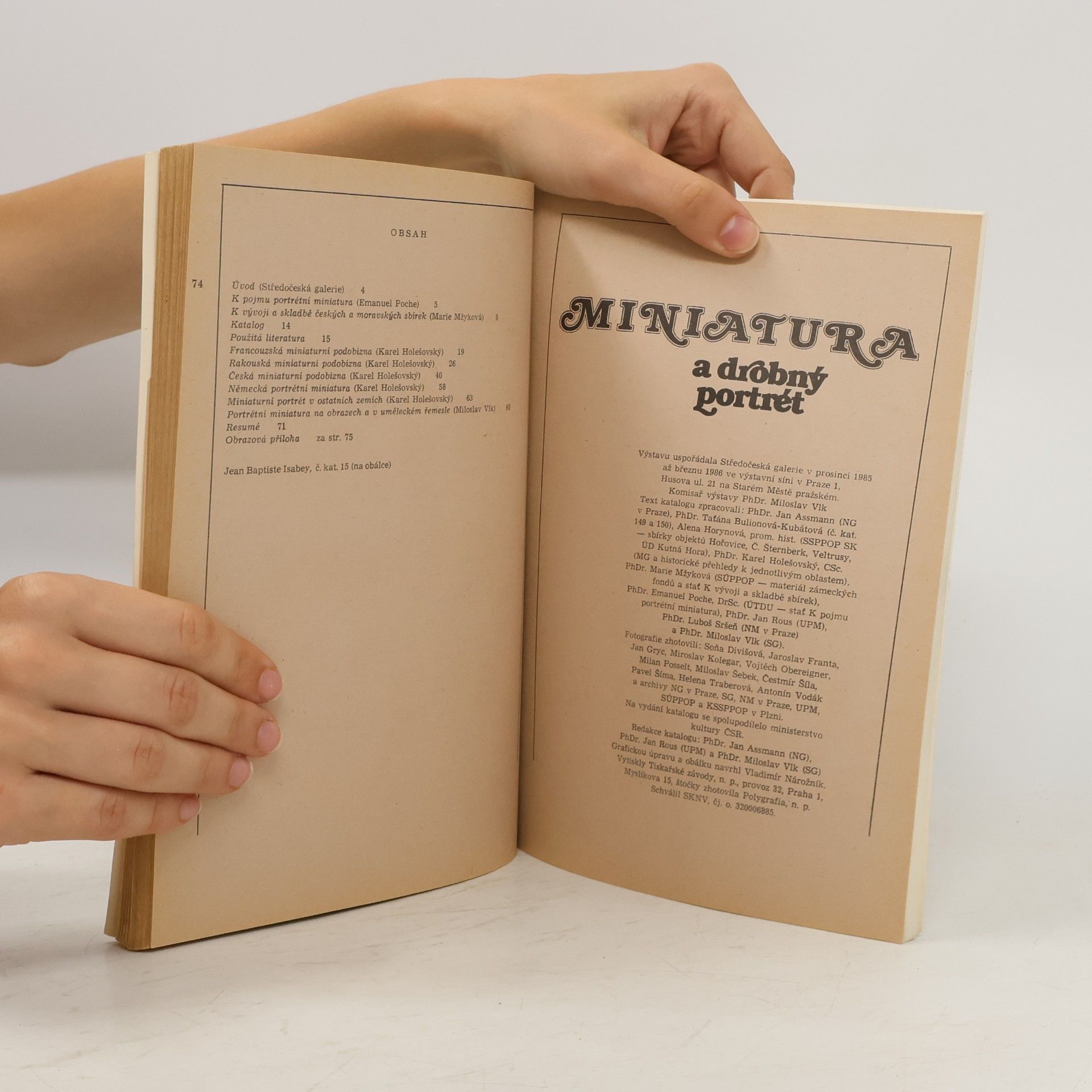 Various authors Miniatura a drobný portrét z českých a moravských sbírek