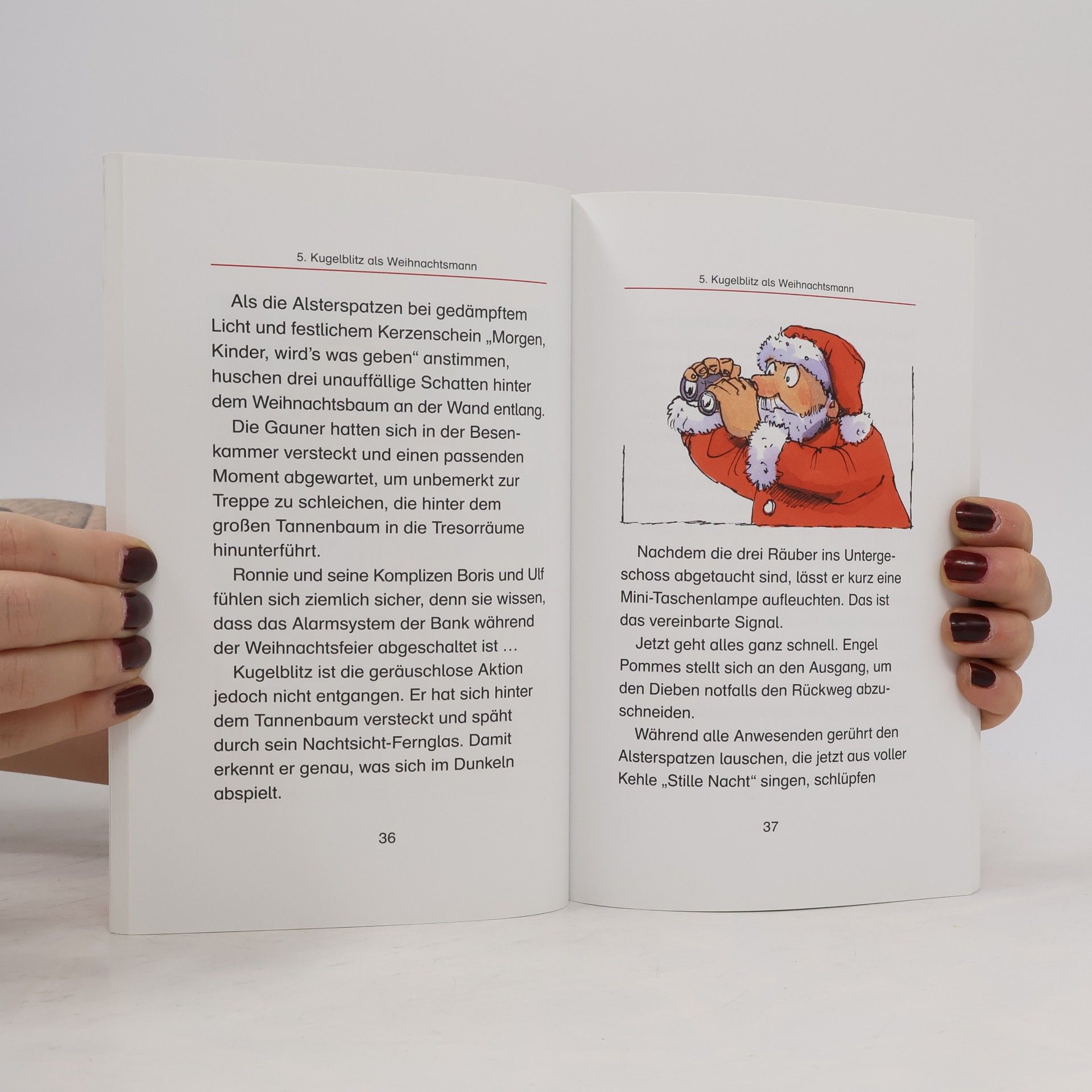 Ursel Scheffler Kugelblitz als Weihnachtsmann