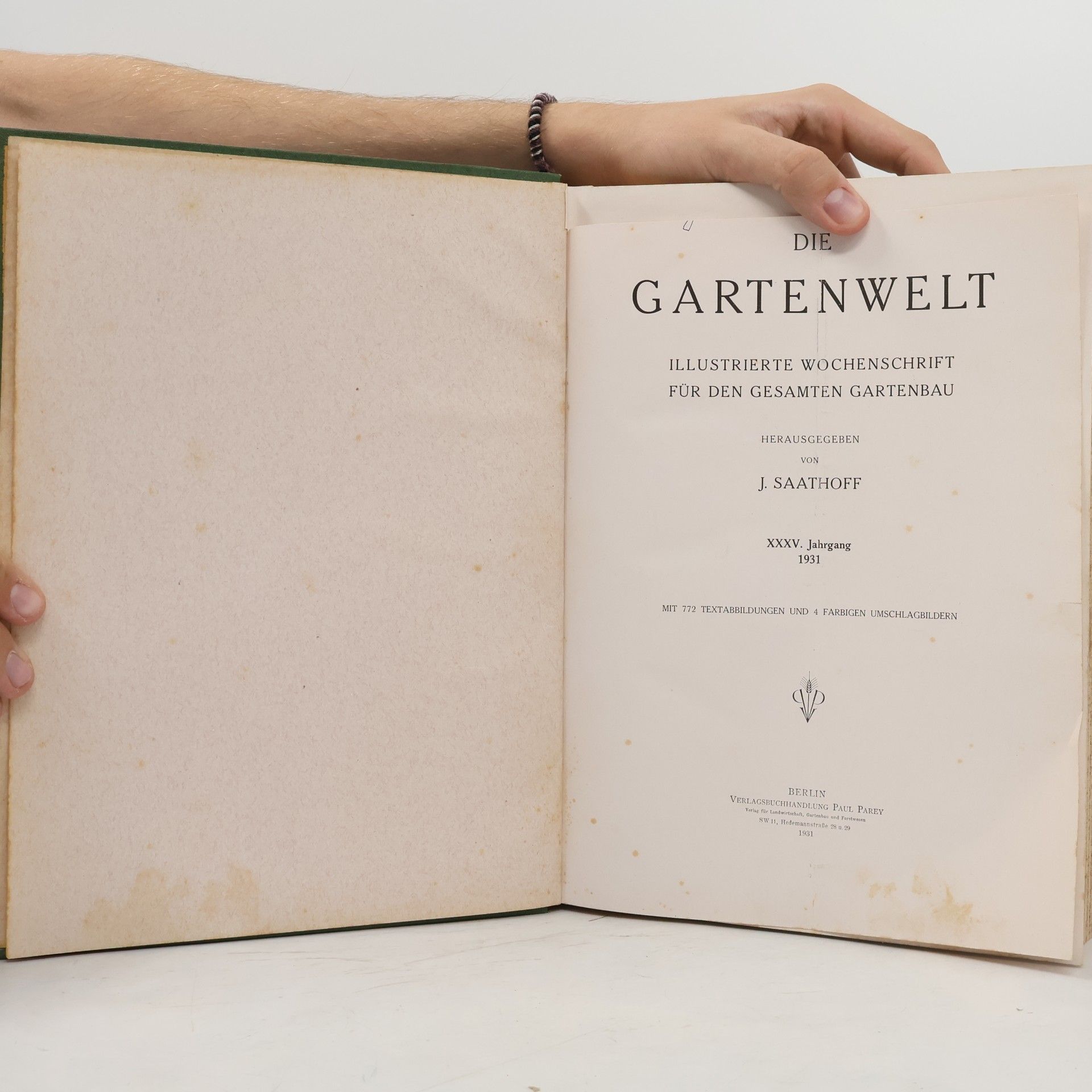 Johann Saathoff Die Gartenwelt