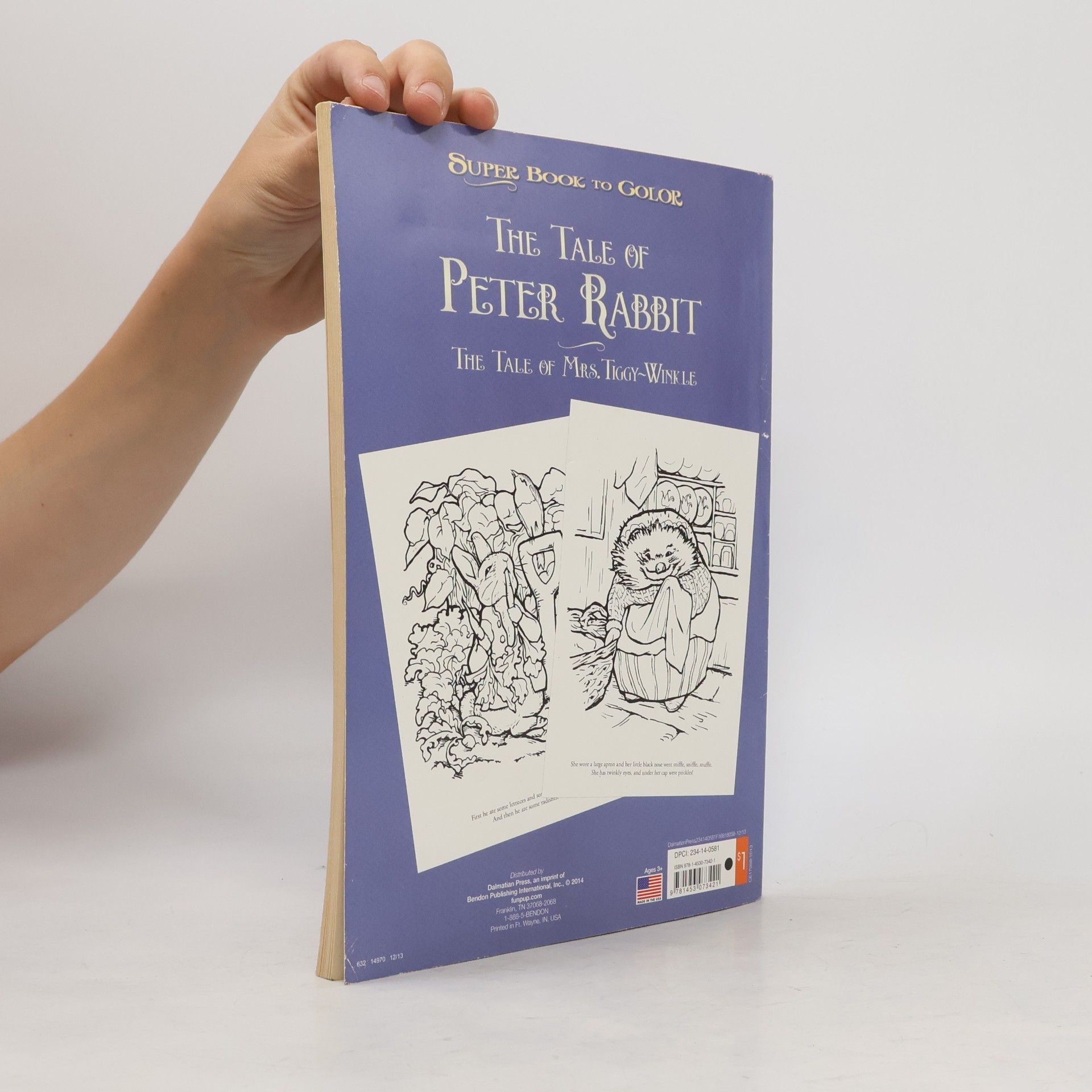 Beatrix Potter The Tale of Peter Rabbit Super Book to Color