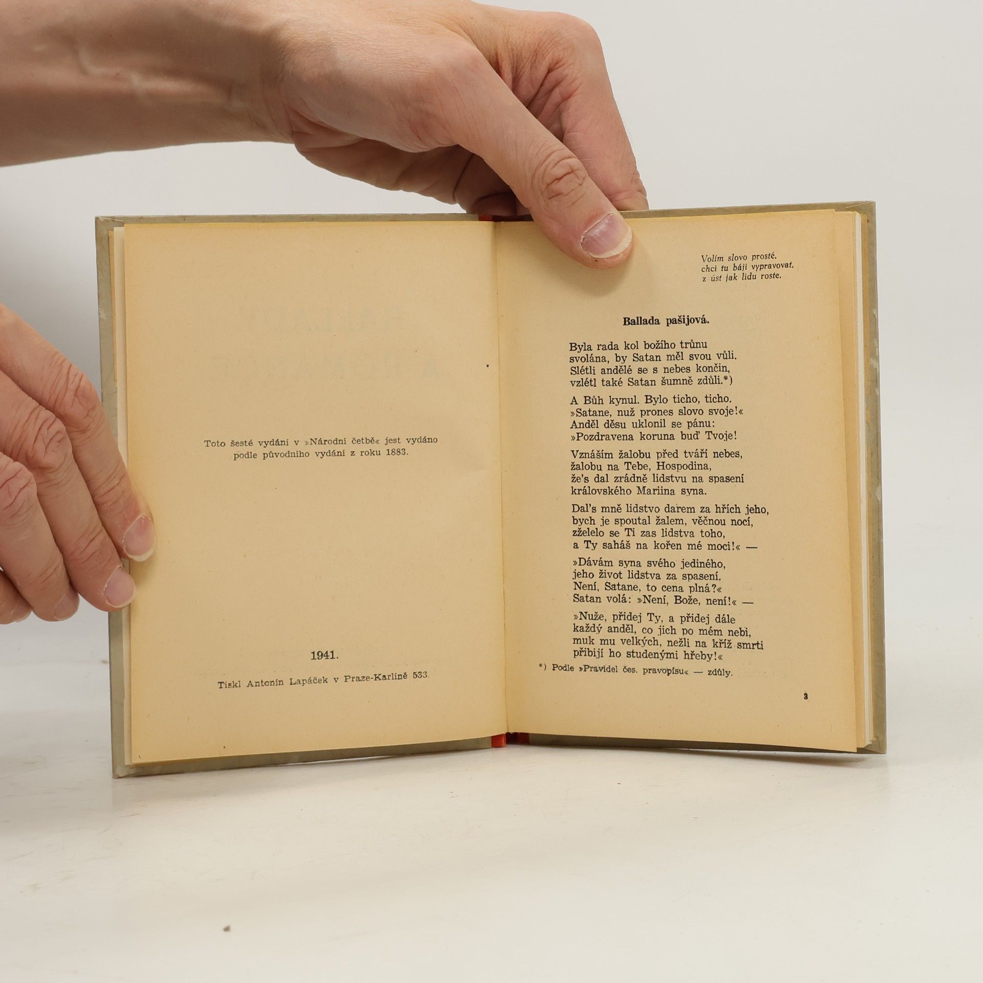 Jan Neruda Ballady a romance od Jana Nerudy