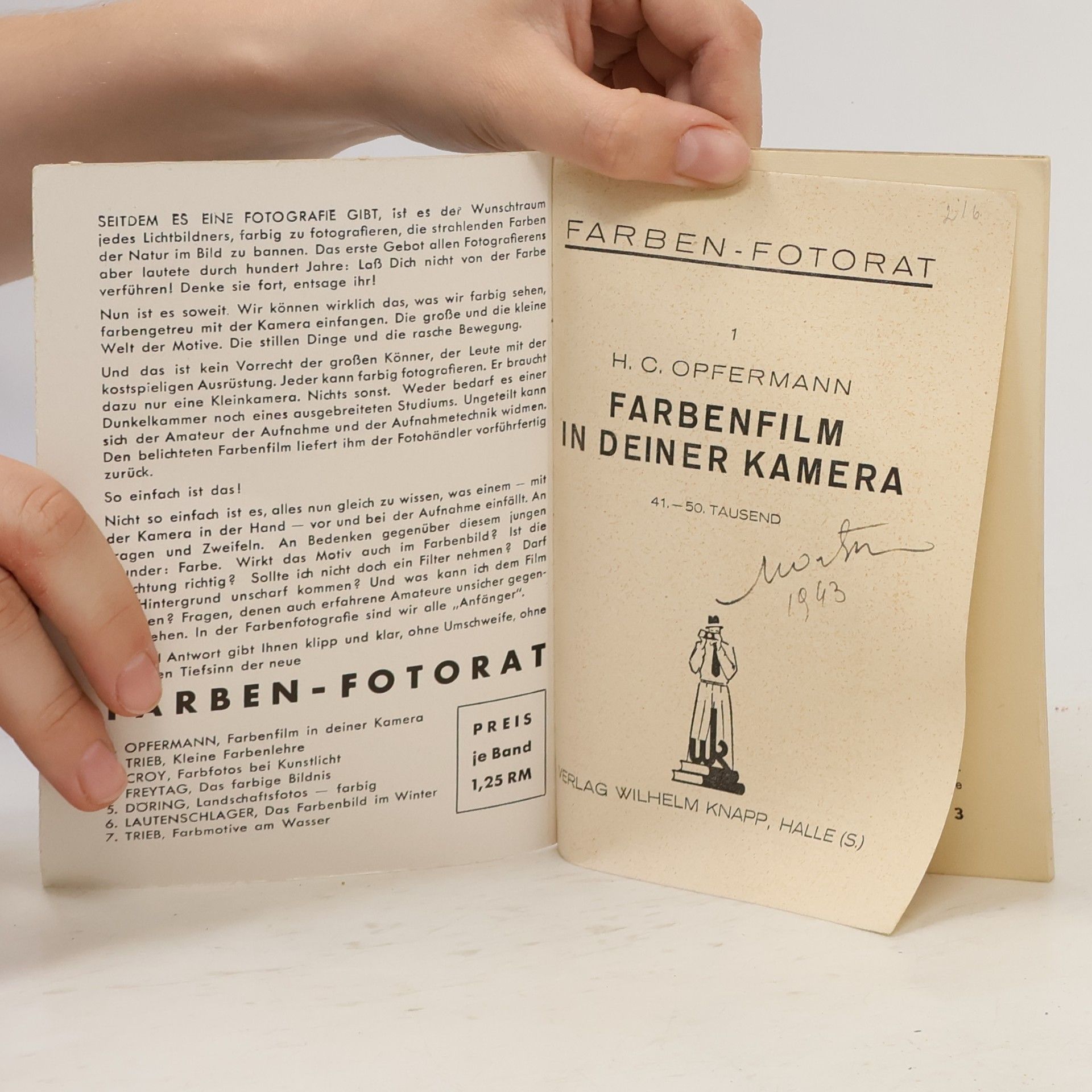 Hans Karl Opfermann Farbenfilm in deiner kamera