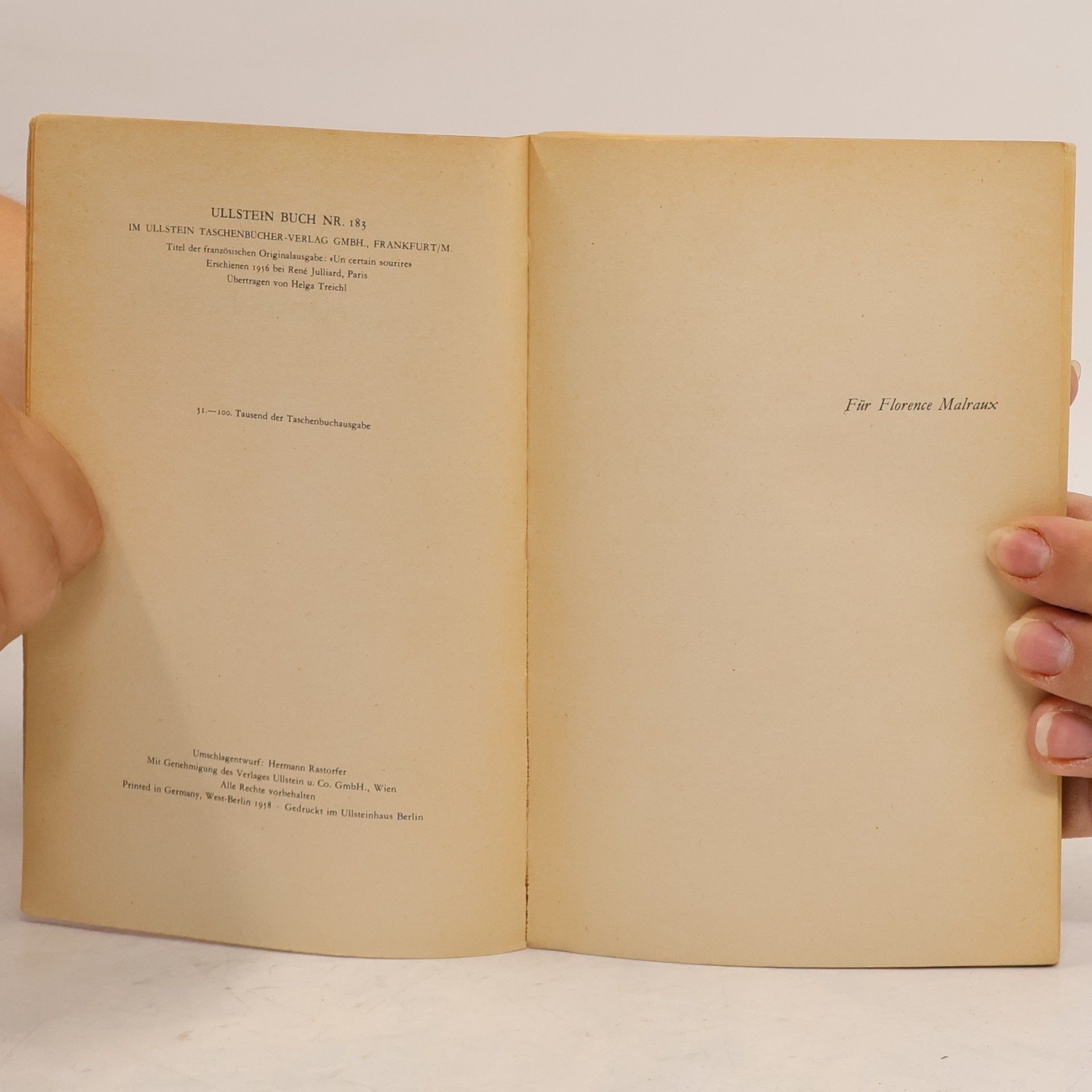 Françoise Sagan Ein gewisses Lächeln