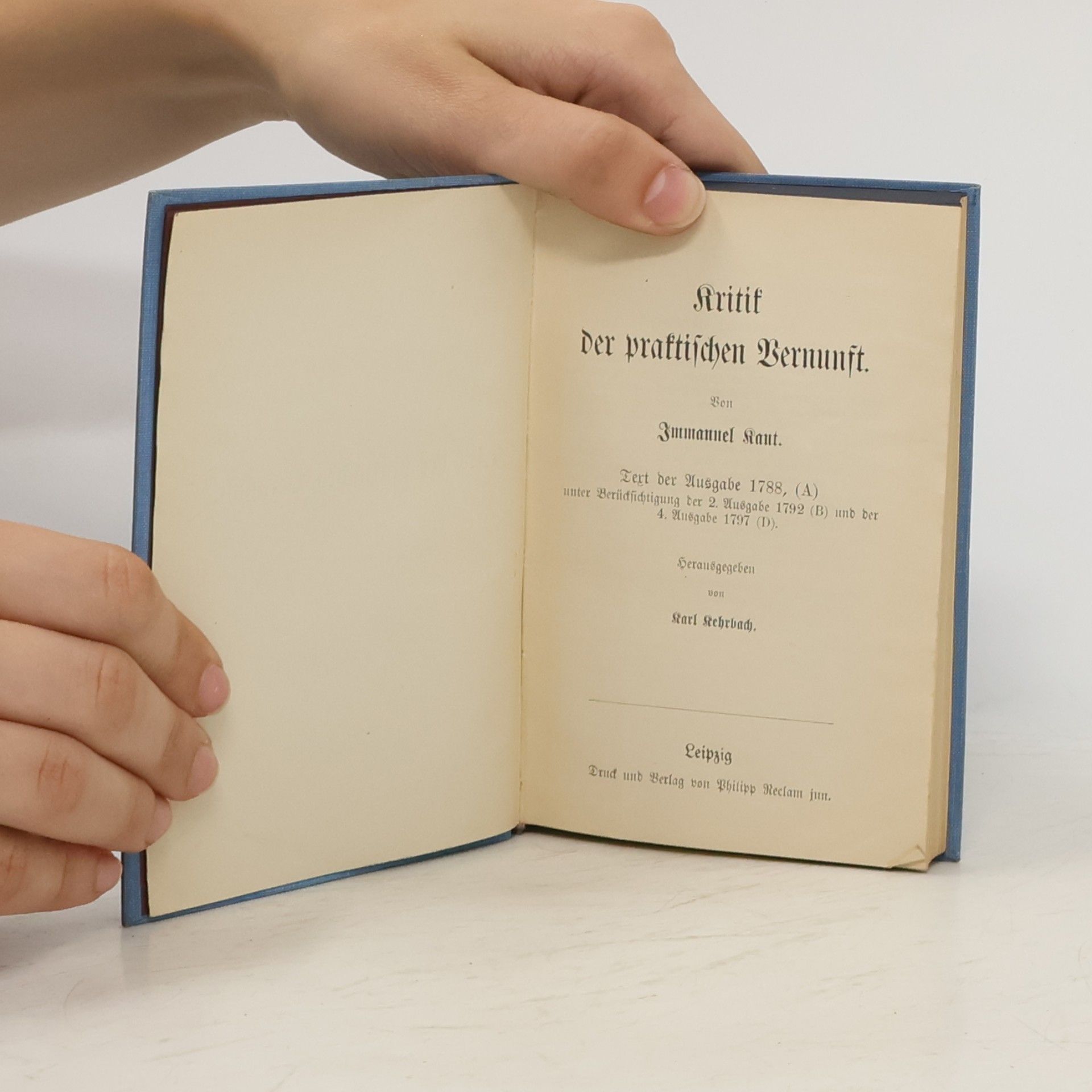 Immanuel Kant Kritik der praktischen Vernunft