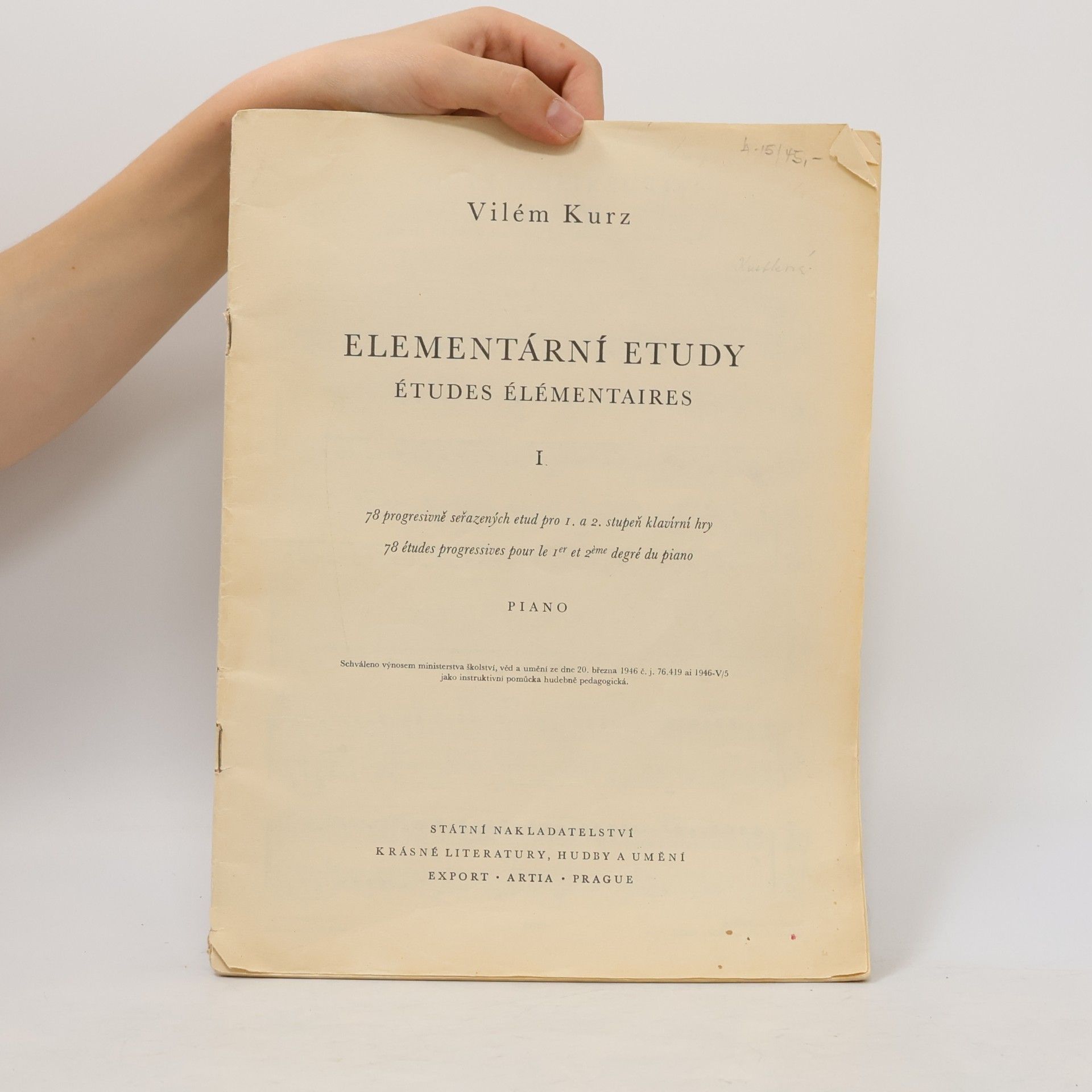Vilém Kurz Elementární etudy I.