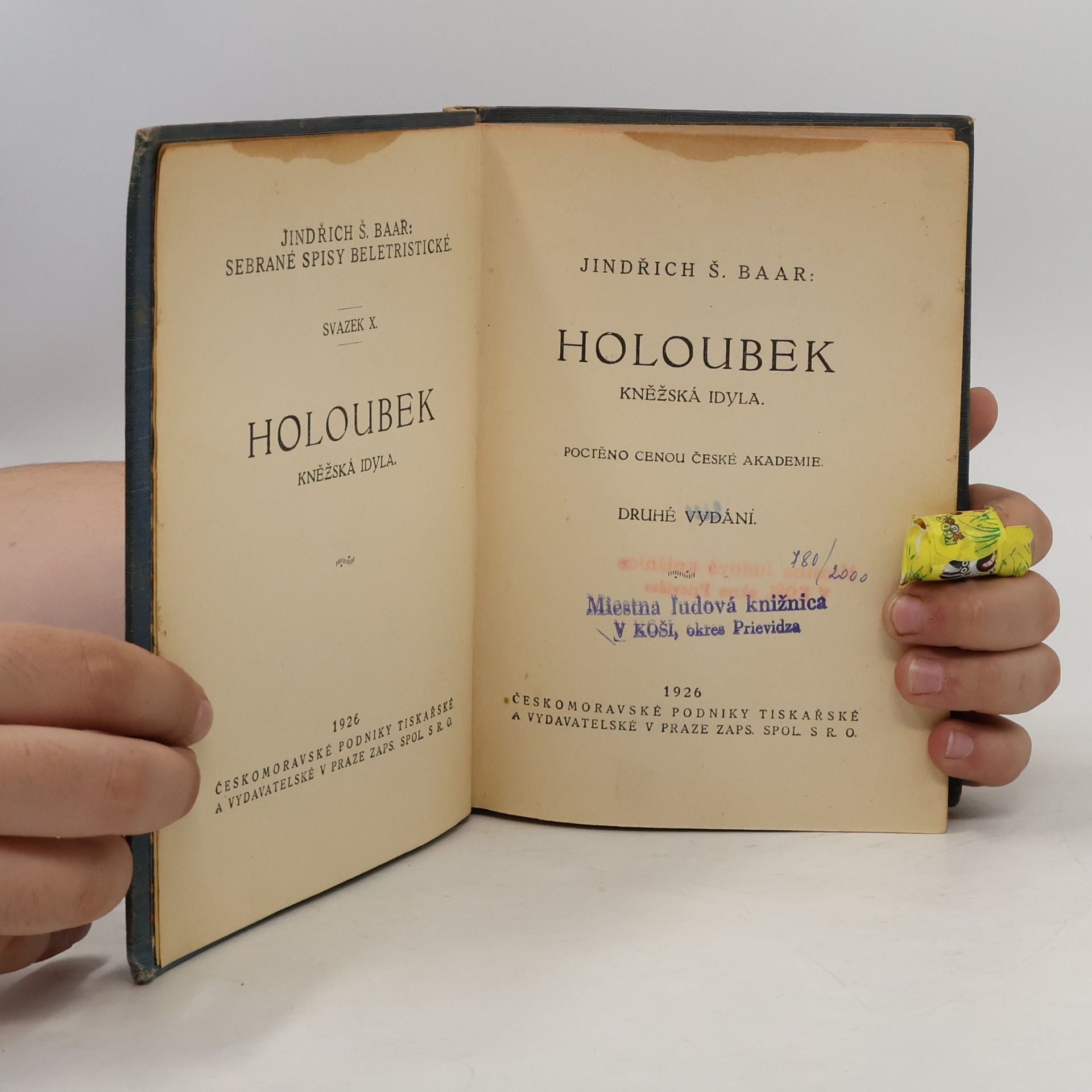 Jindřich Šimon Baar Holoubek: kněžská idyla
