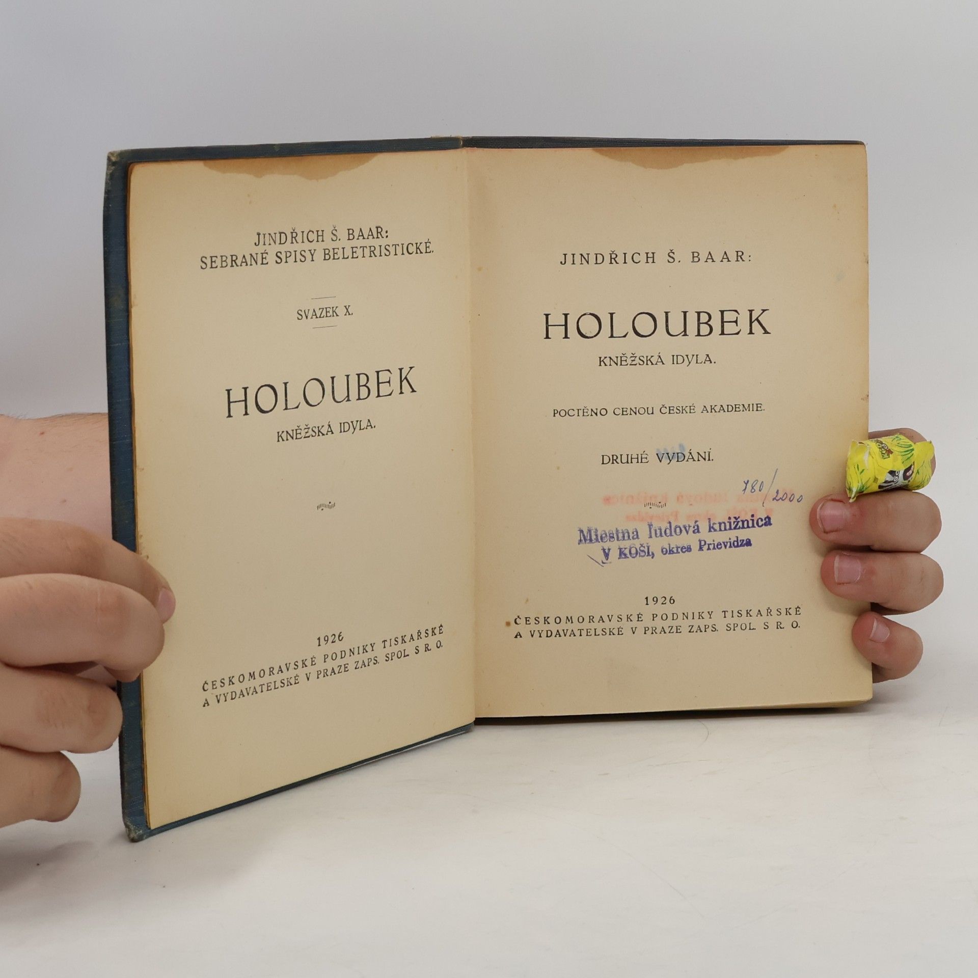 Jindřich Šimon Baar Holoubek: kněžská idyla